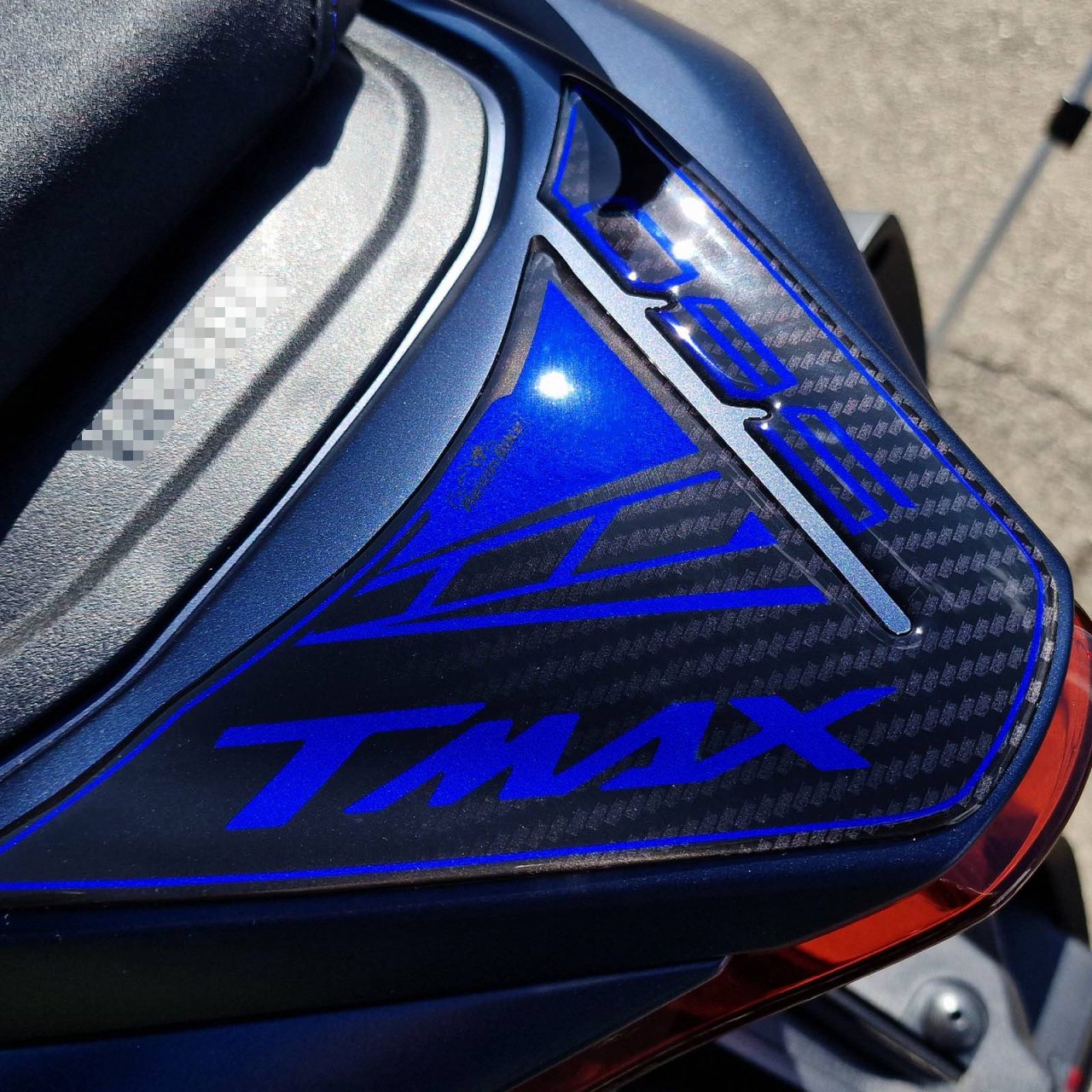 Adhesivos 3D compatibles con Yamaha T-MAX 560 2022 Protector de Colín Azul - Imagen 5