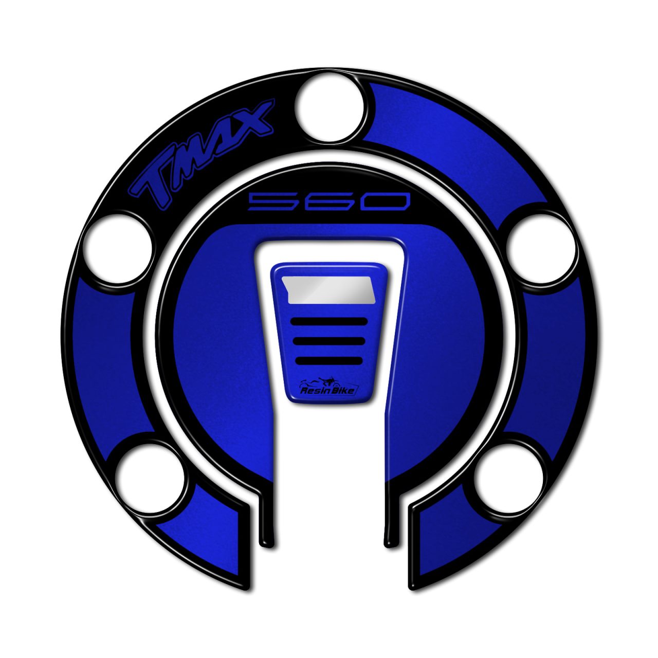 Scooter Stickers 3D compatible with Yamaha T-MAX 560 2022 Tank Cap Blue - Image 2