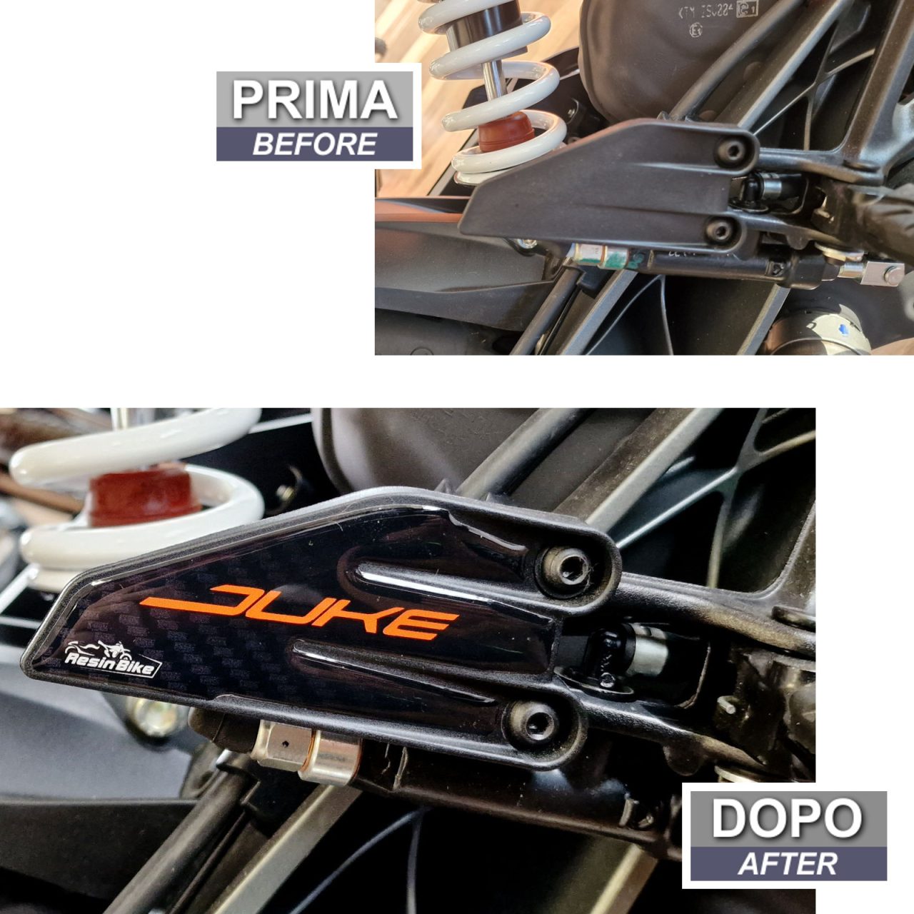 Autocollant 3D compatibles avec KTM Duke 125 200 390 2021-2023 Seuils de Porte – Image 3