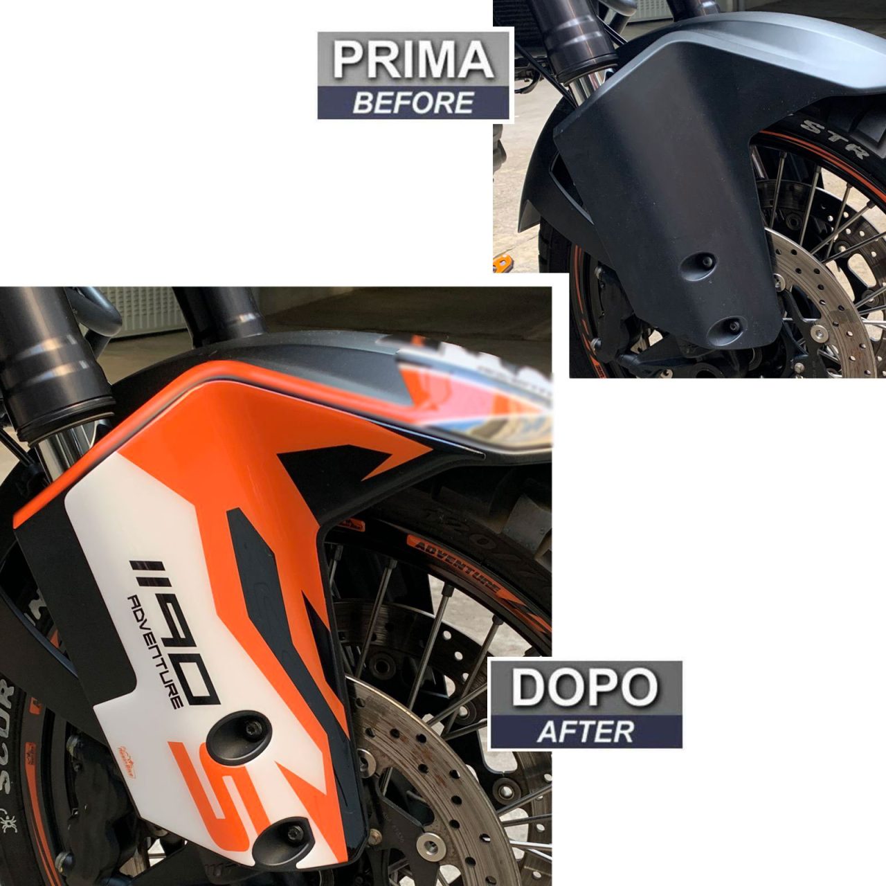 Autocollant Moto 3D compatibles avec KTM 1190 Adventure 2013-2016 Boue-Garde – Image 3