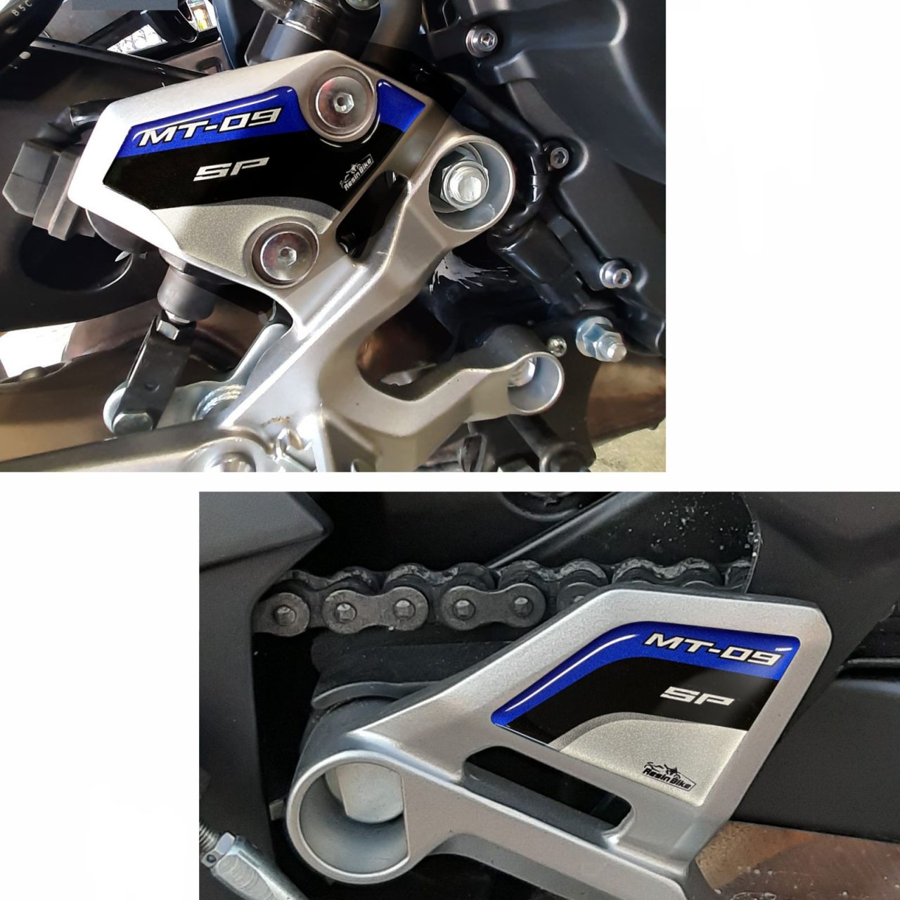 Adhesivos 3D Moto compatibles con Yamaha Mt-09 SP 2018-2020 Protector de Talón