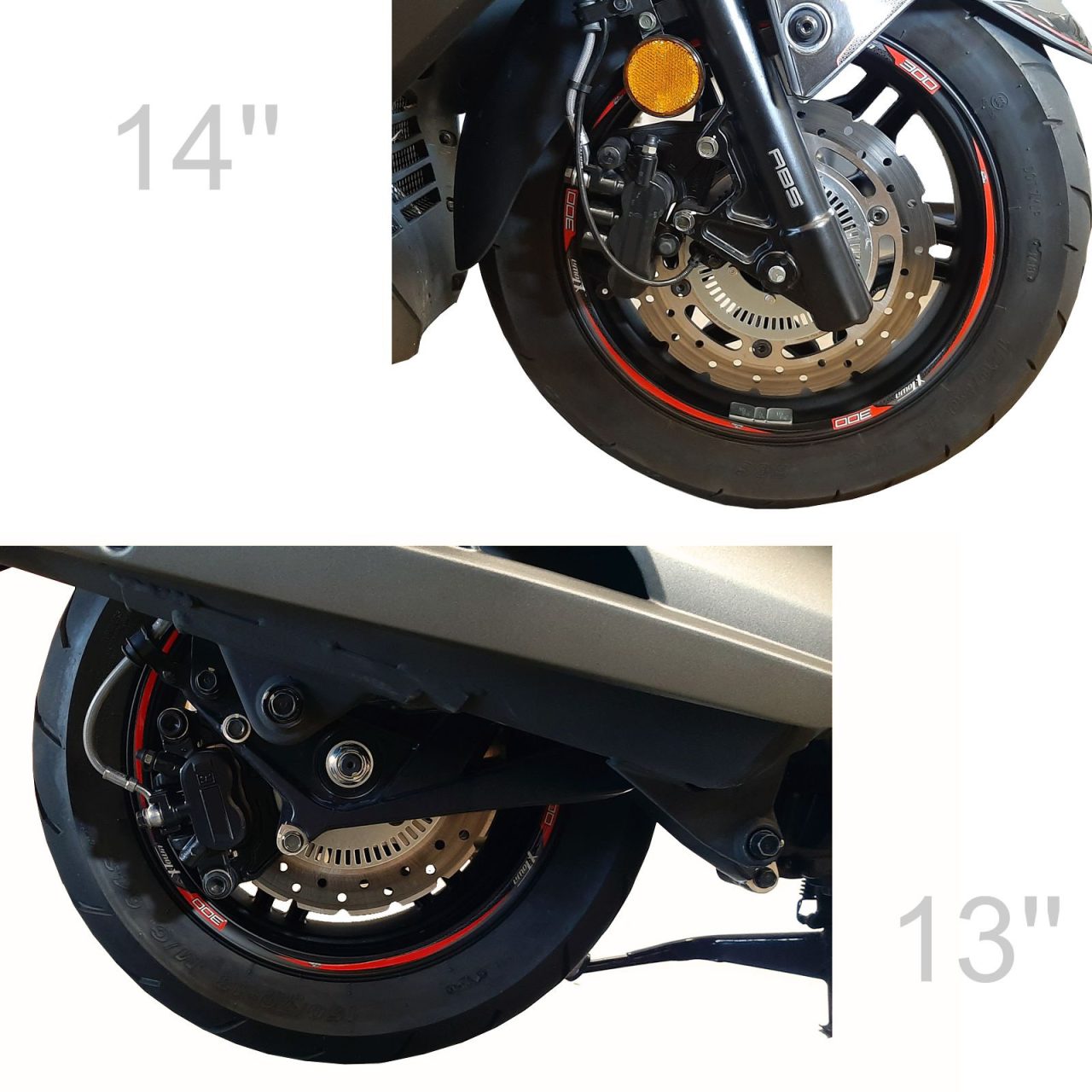 Adhesivos 3D de Moto compatibles con Kymco X-TOWN 300i 2020 Rines 17" et 19" - Imagen 4