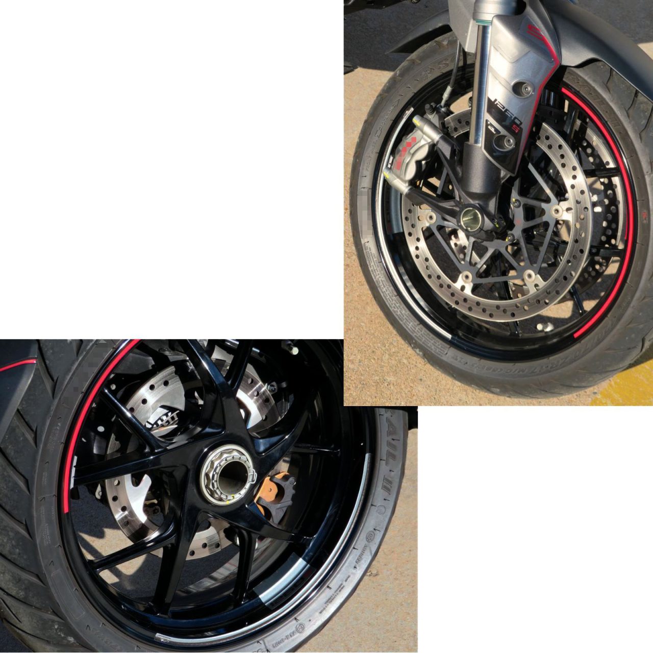 Stickers 3D compatible with Ducati Multistrada 1260 S 2020 Wheels 17" et 19" - Image 2