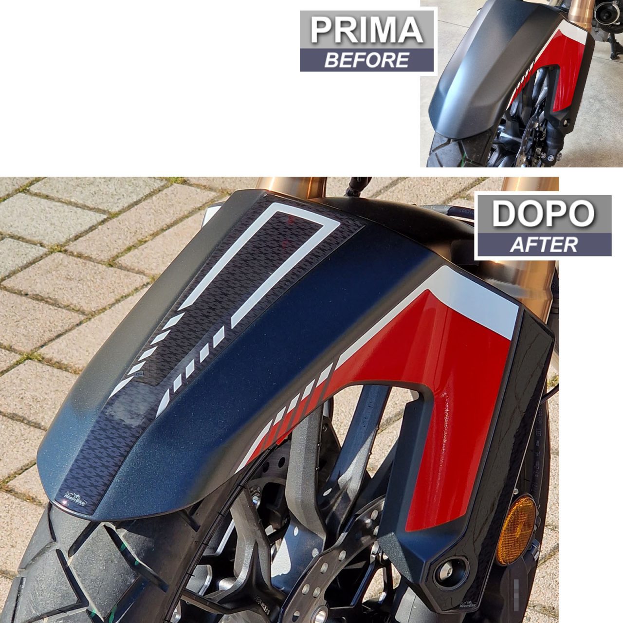 Motorcycle Stickers 3D compatible with Honda CB500X 2022 Fender - Image 3