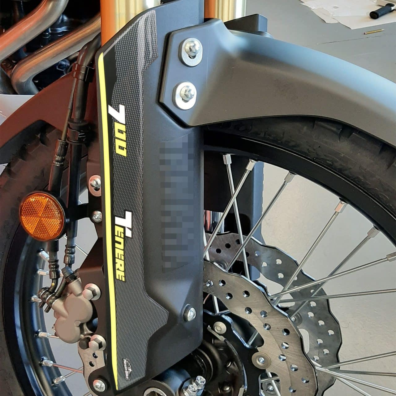 Adesivi 3D compatibili con Yamaha Tenere 700 2019 2020 Parasteli Giallo