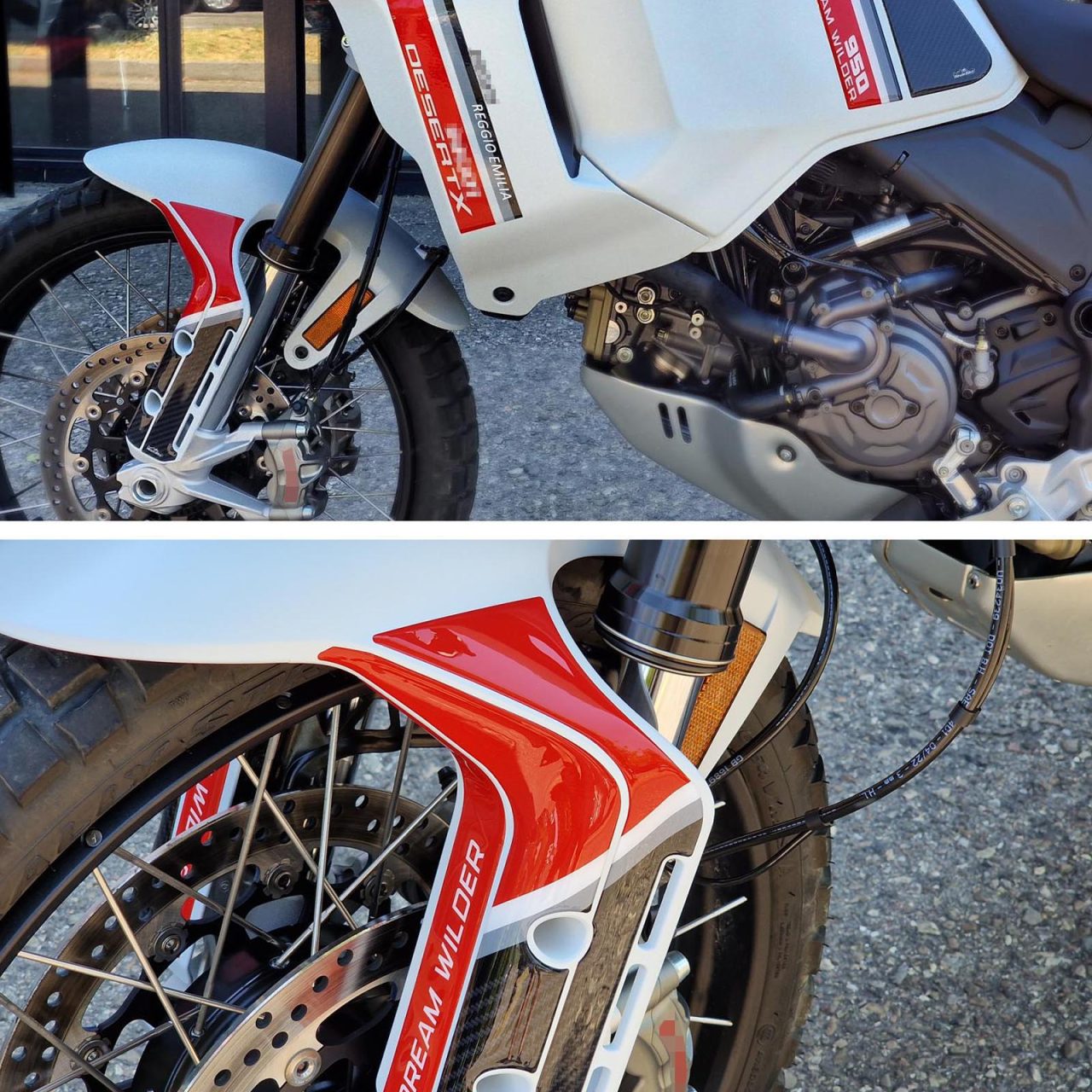 Motorcycle Stickers 3D compatible with Ducati DesertX 2022 Side Plates - Image 5