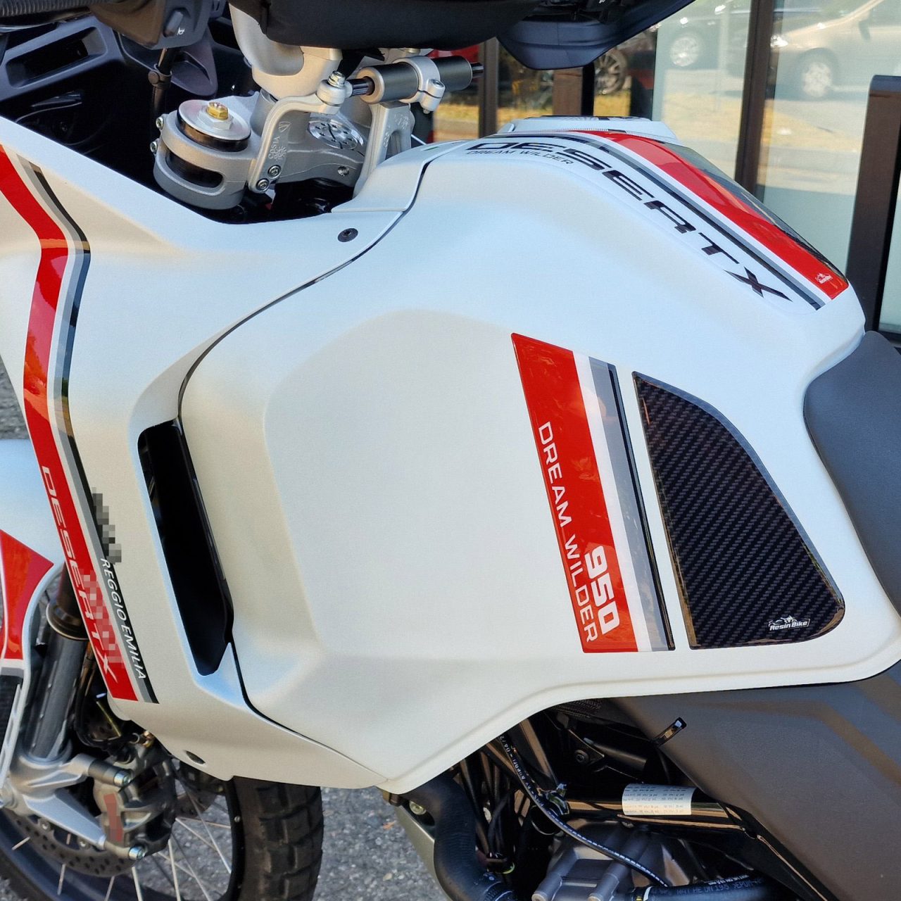 Kit Tank Full Motorcycle Stickers 3D compatible with Ducati DesertX 2022 - Image 4