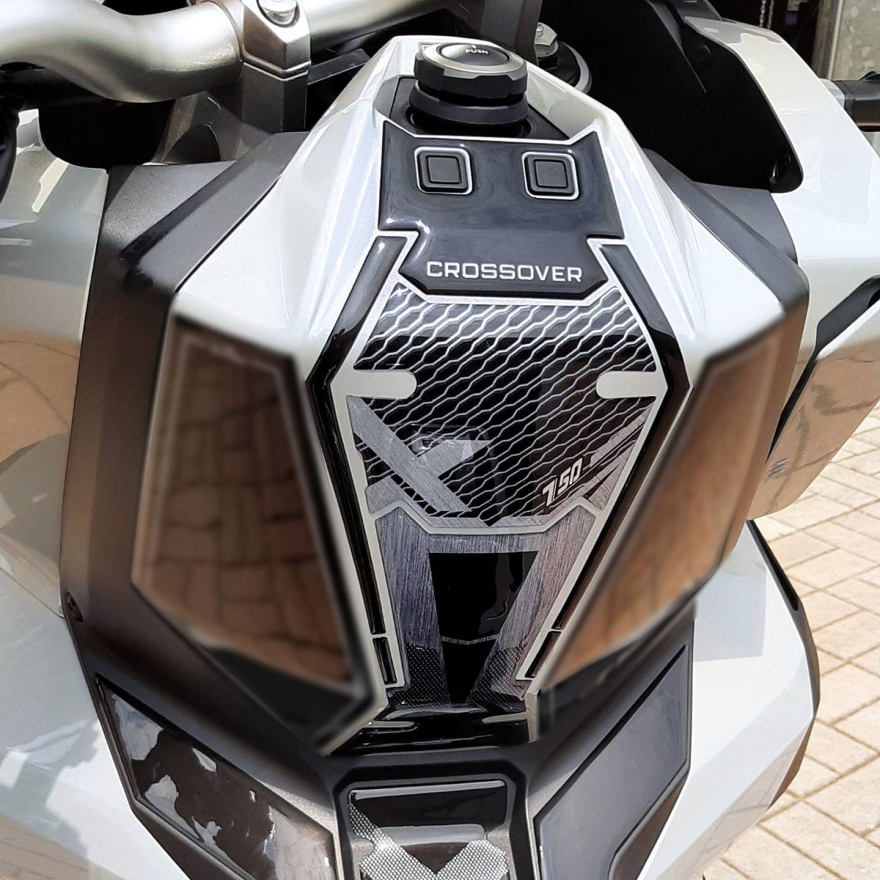 Stickers 3D compatible with Honda X-ADV 750 2021 2024 Center Protection