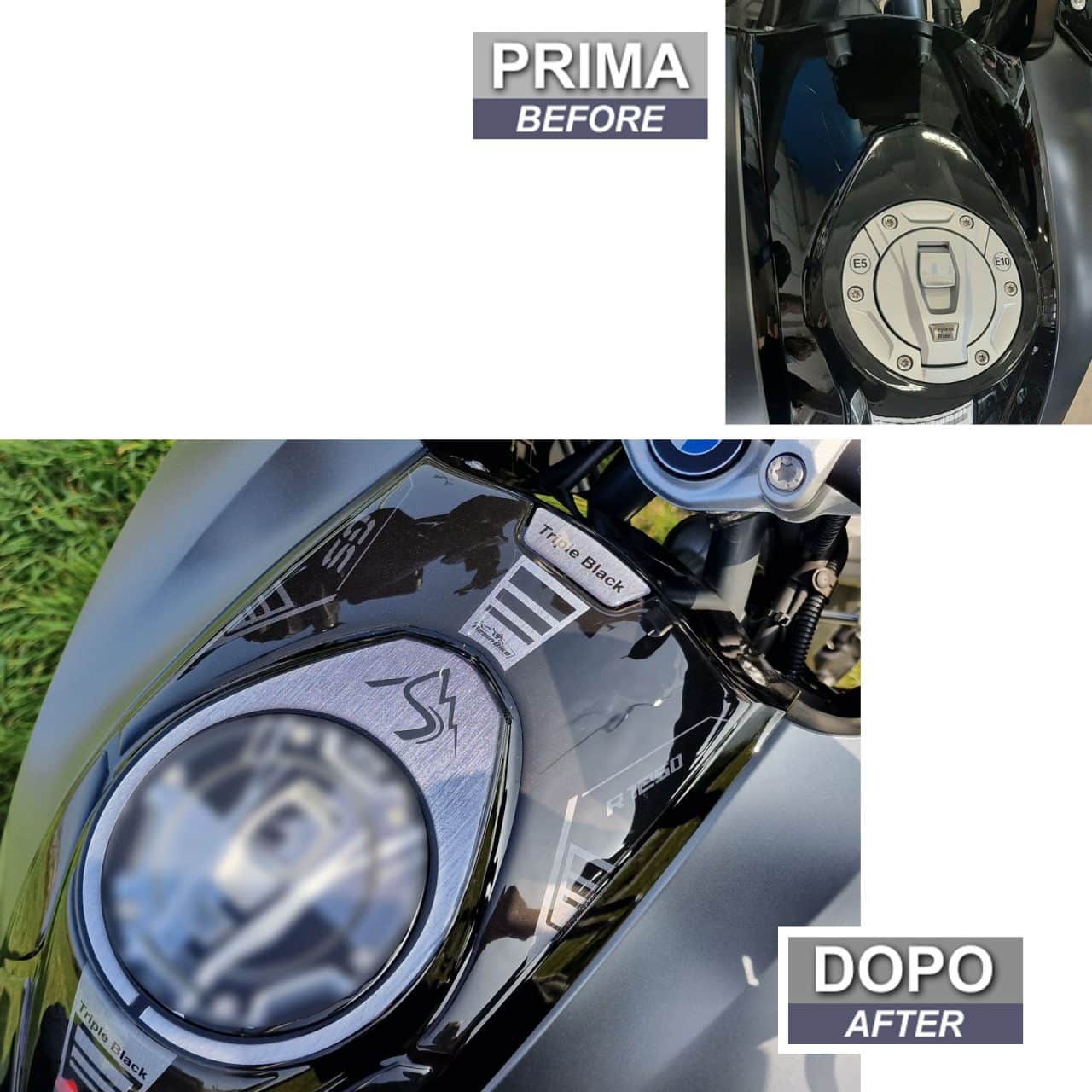 Stickers 3D compatible with BMW R 1250 GS Triple Black 2021-2023 Tank Krown - Image 3