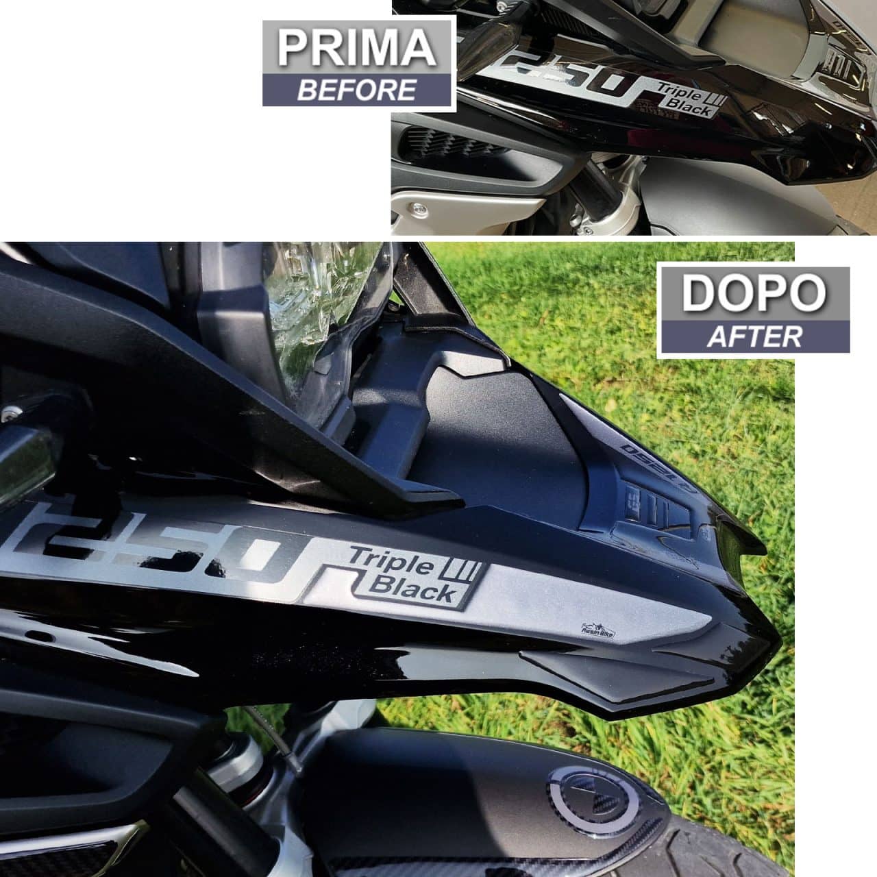 Adesivi 3D compatibili con BMW R 1250 GS Triple Black 2021-2023 Puntale - immagine 3