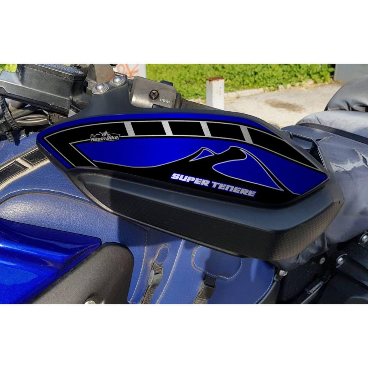 Stickers 3D compatible with Yamaha Super Tenere 2010-2020 Handguards Race Blue - Image 2