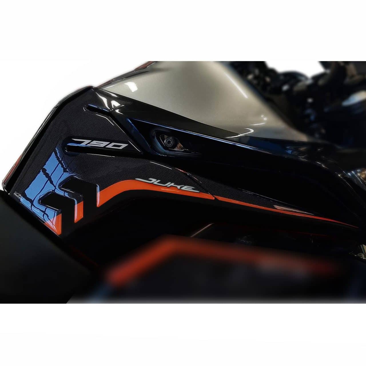 Adesivi 3D compatibili con KTM 790 Duke 2018-2024 Laterali Serbatoio