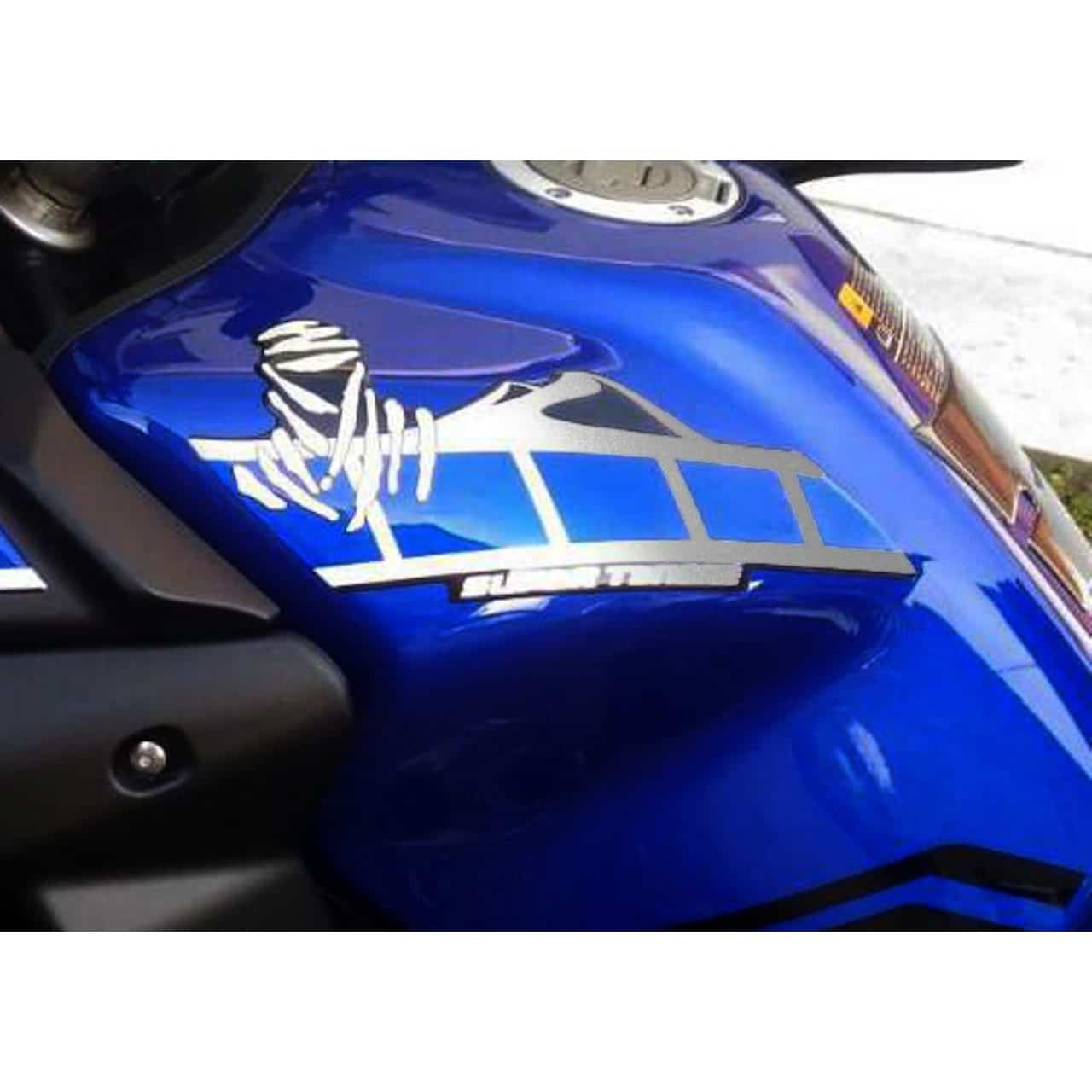 Stickers 3D compatible with Yamaha Super Tenere 2010-2020 Tank Side Race Blu - Image 2