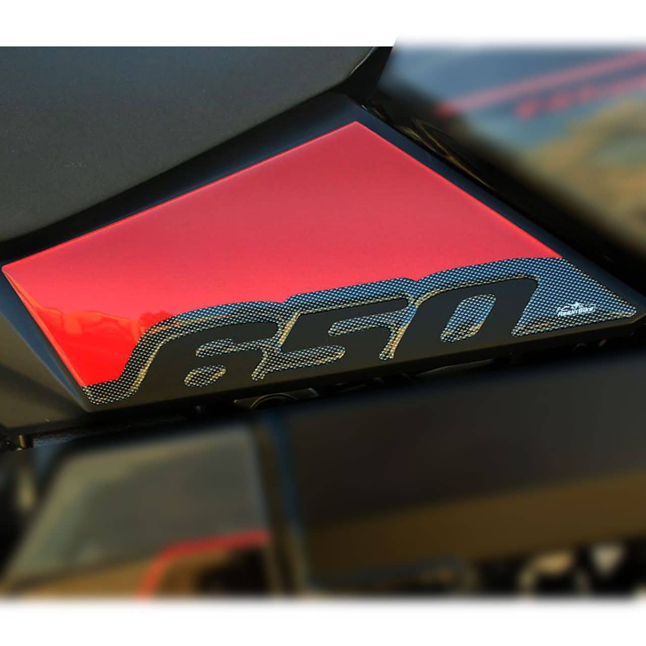 Stickers 3D compatible with Suzuki V-strom 650 2017-2023 Tank Side Red