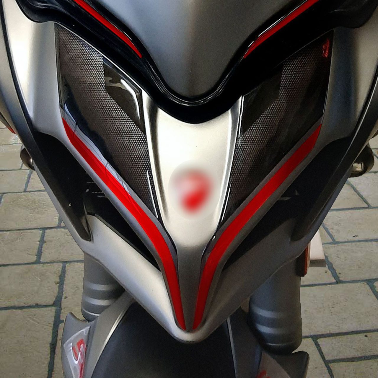 Motorcycle Stickers 3D compatible with Ducati Multistrada 1260 S 2020 Front Tip