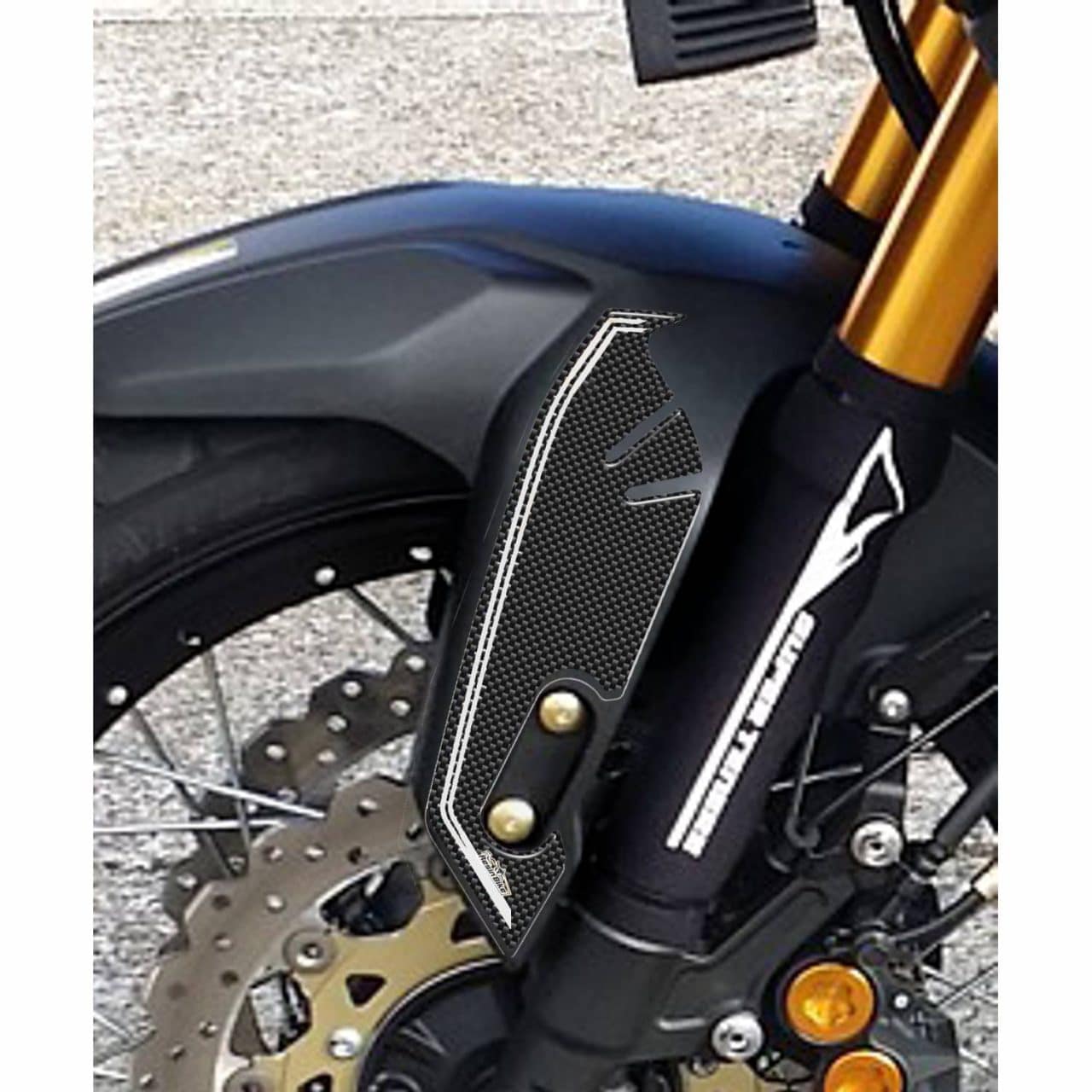 Adesivi 3D compatibili con Yamaha Super Tenere 2010-2020 Parasteli Bianco - immagine 2