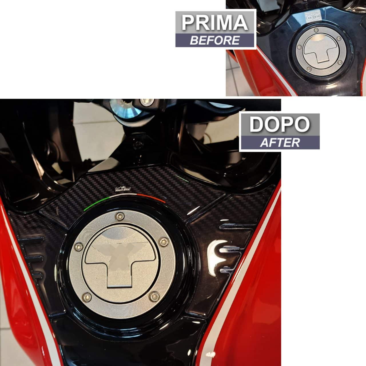 Adhesivos 3D compatibles con Moto Morini X-CAPE 650 2022 Corona del Depósito - Imagen 3