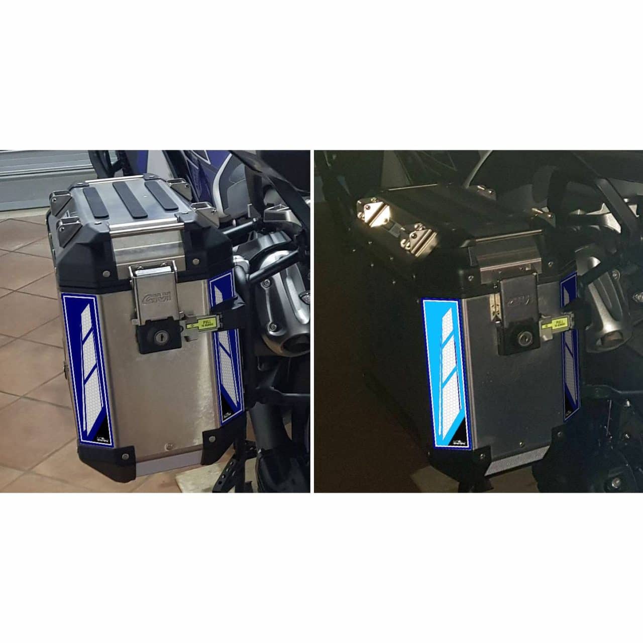 Stickers 3D compatible with Givi Trekker Outback 37/48 lt Panniers Left