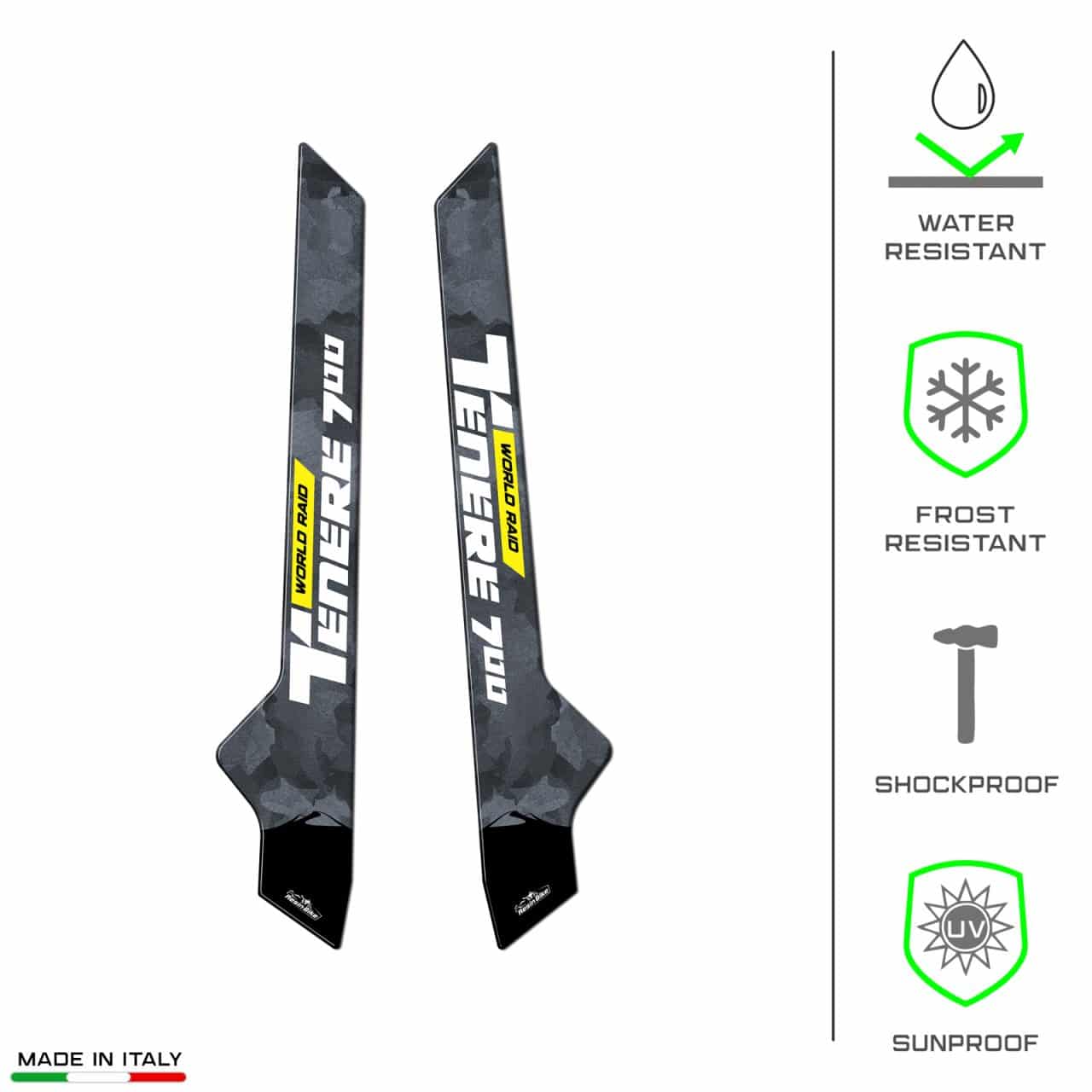 Adhesivos 3D compatibles con Yamaha Tenere 700 World Raid Defensas Laterales - Imagen 7