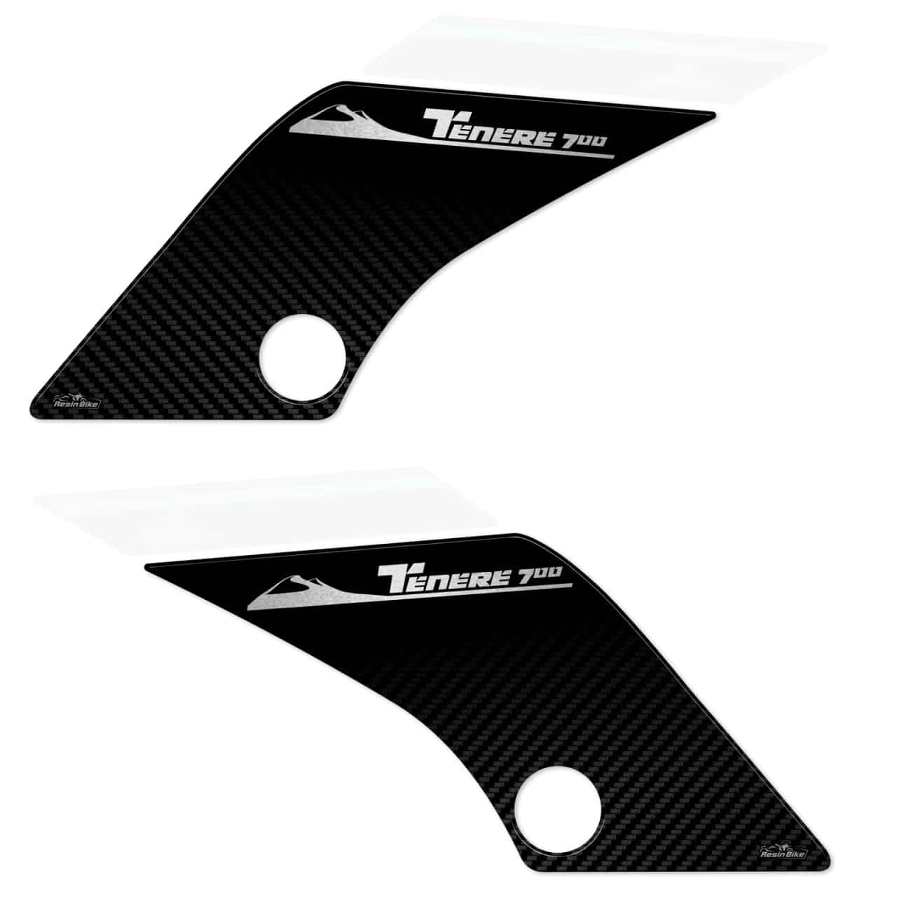 Autocollant 3D compatibles avec Yamaha Tenere 700 2022-2024 Bleu Laterales