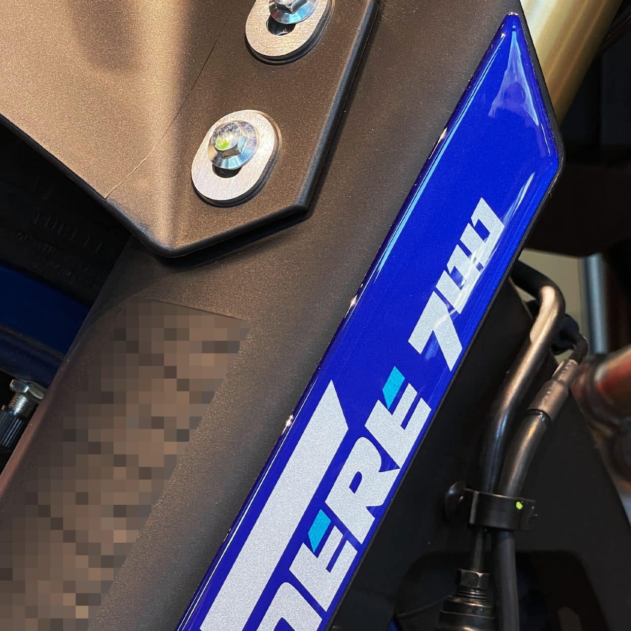 Adesivi Moto 3D compatibili con Yamaha Tenere 700 2022 Parasteli Parafango Blu - Imagen 5