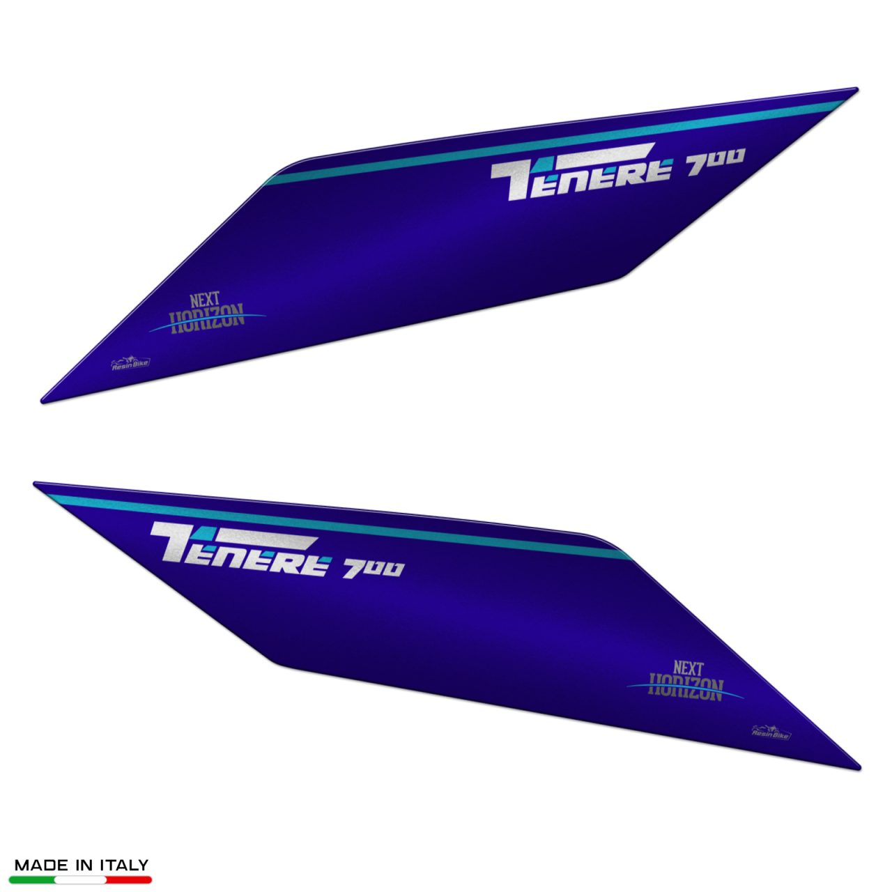 Adhesivos compatibles con Yamaha Tenere 700 2022-2024 Lados Icon Azul - Imagen 2