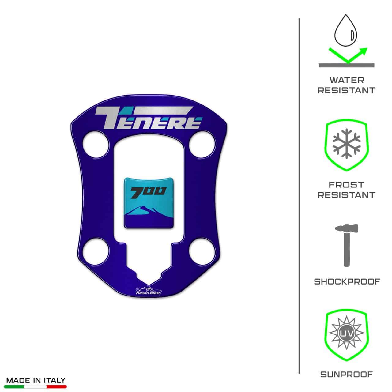 Autocollant 3D compatibles avec Yamaha Tenere 700 2022-2024 Capuchon Icon Blue – Image 7