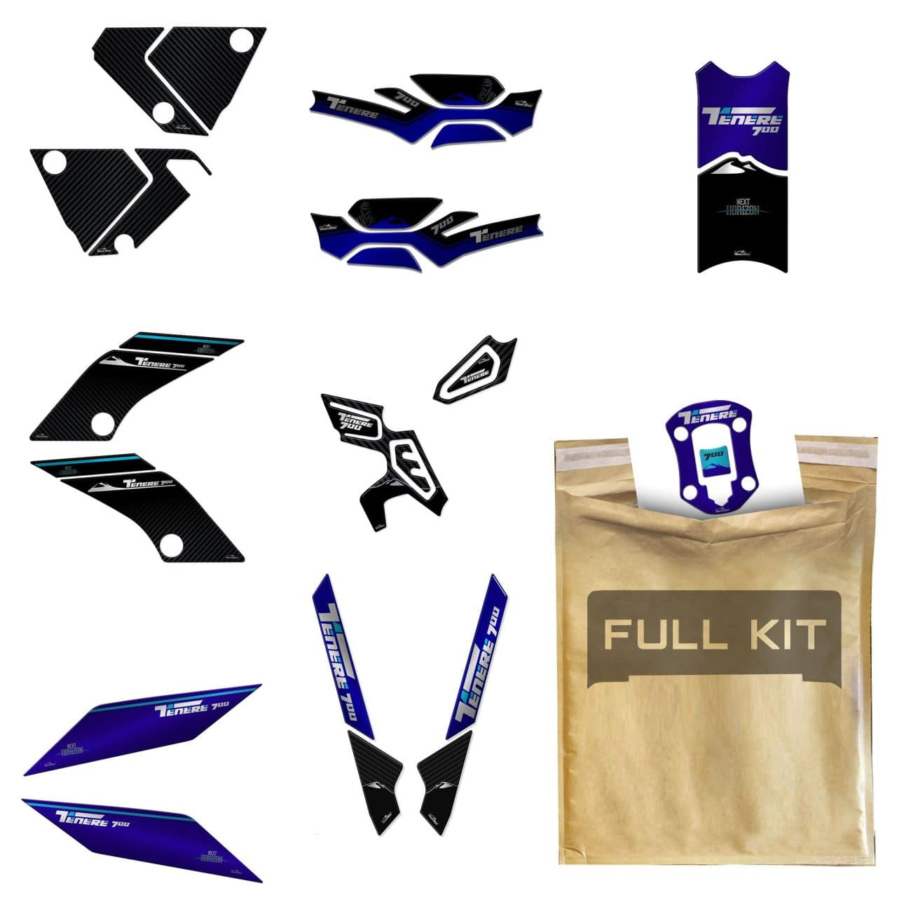 Kit Tank Full Stickers 3D compatible with Yamaha Tenere 700 2022-2024