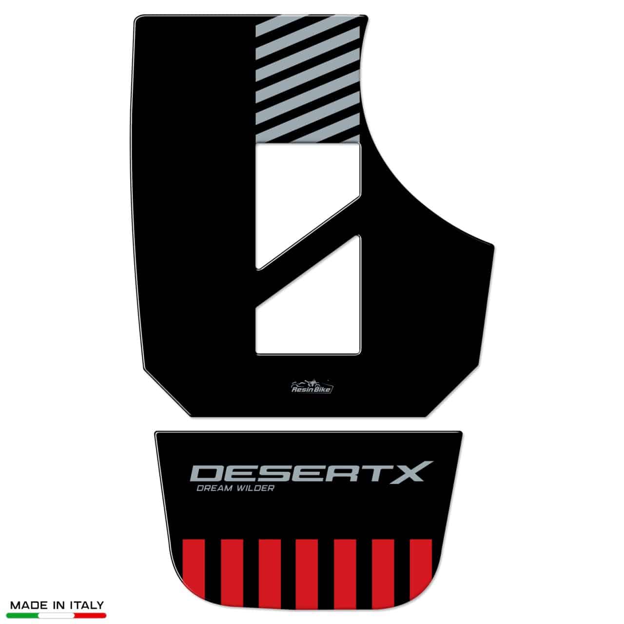 Motorcycle Stickers 3D compatible with Ducati DesertX RR22 2023 Tank Pad