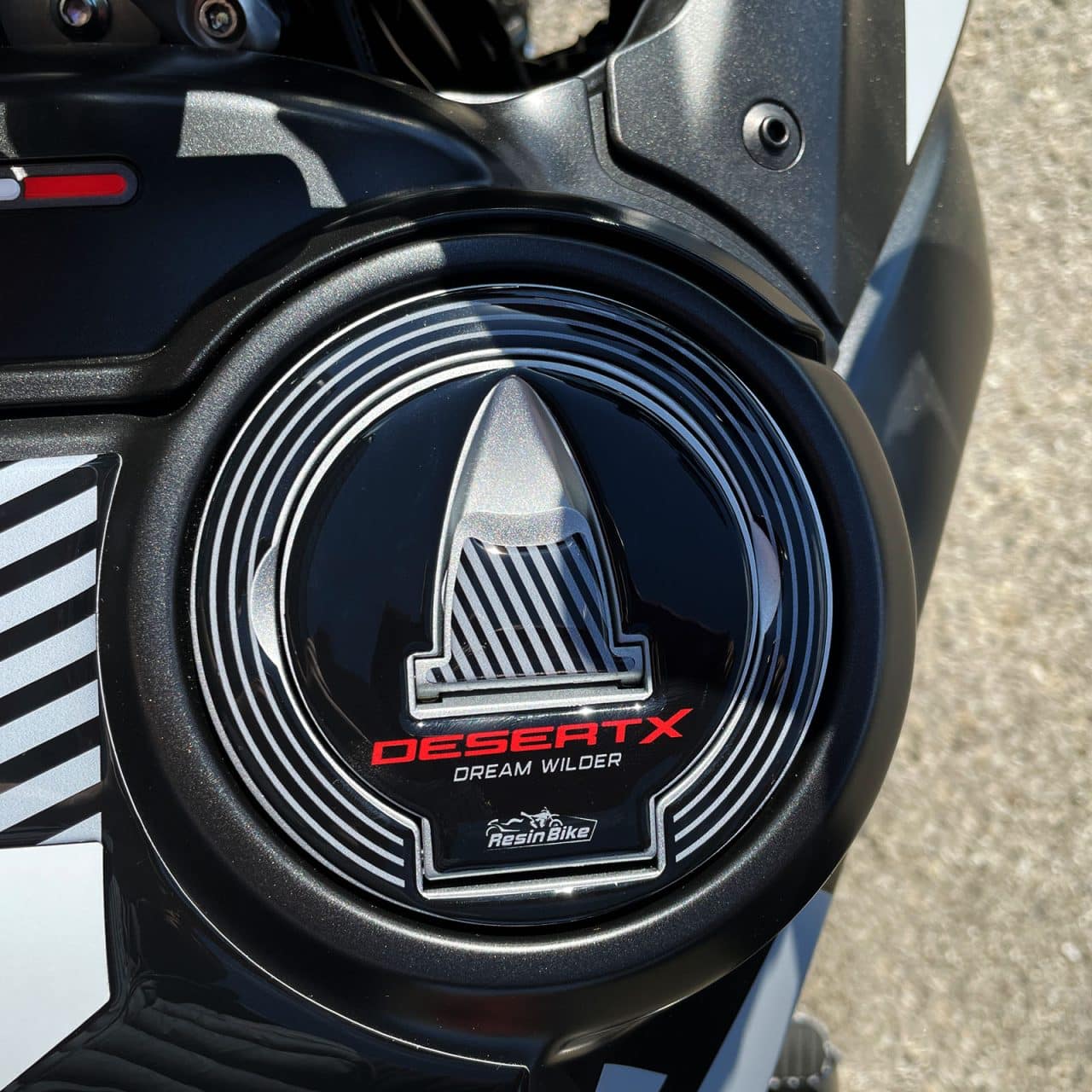 Motorcycle Stickers 3D compatible with Ducati DesertX RR22 2023 Tank Cap