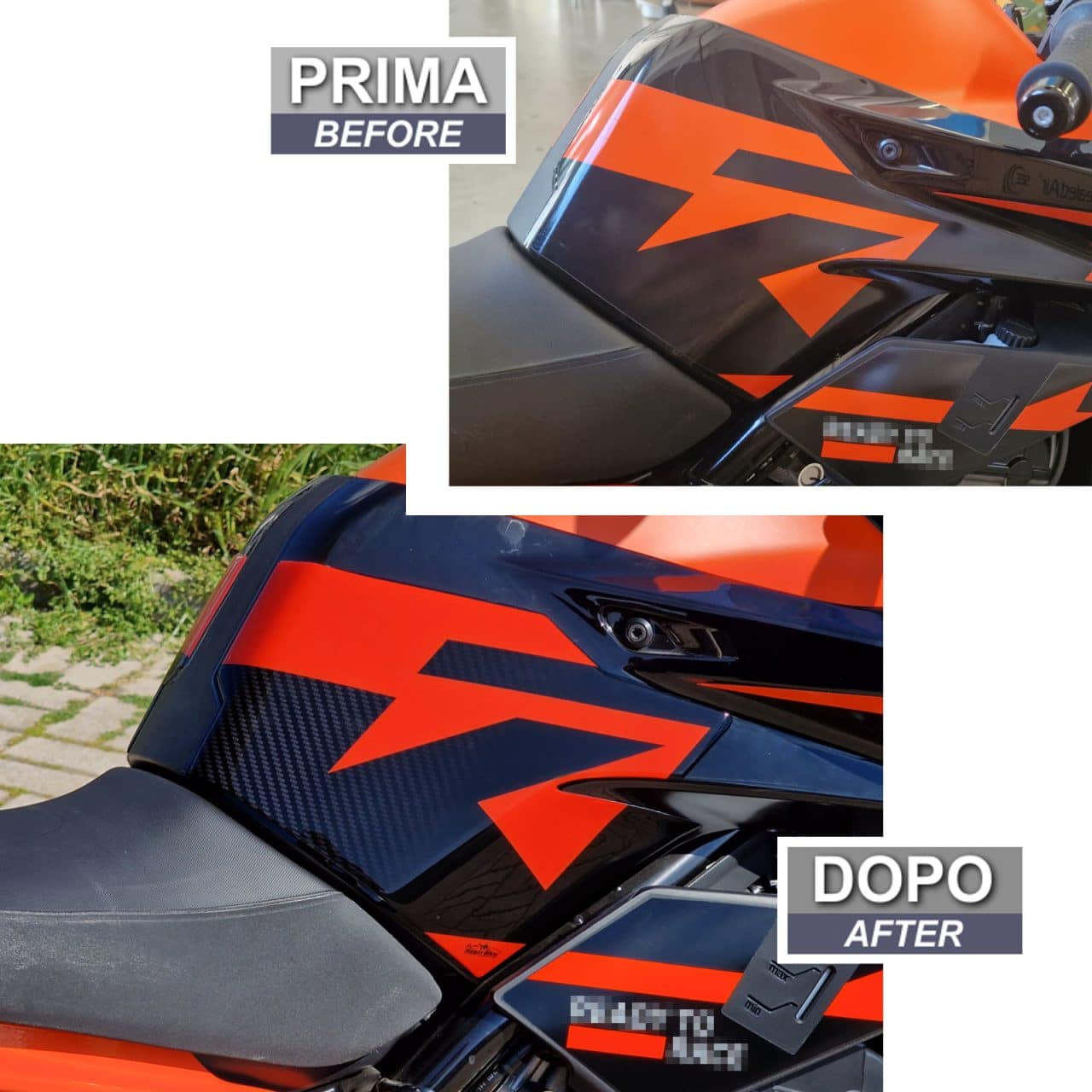 Motorcycle Stickers 3D compatible with KTM Duke 790 890 2022-2023 Tank Side - Image 3