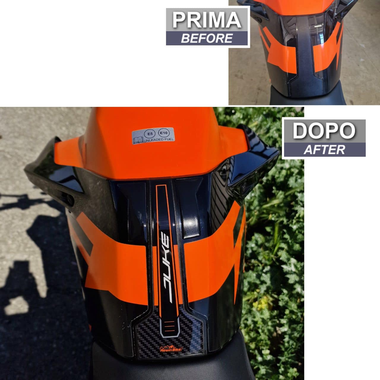 Paraserbatoio Adesivi 3D compatibili con KTM Duke 790 890 2022-2023 Protezione - immagine 3