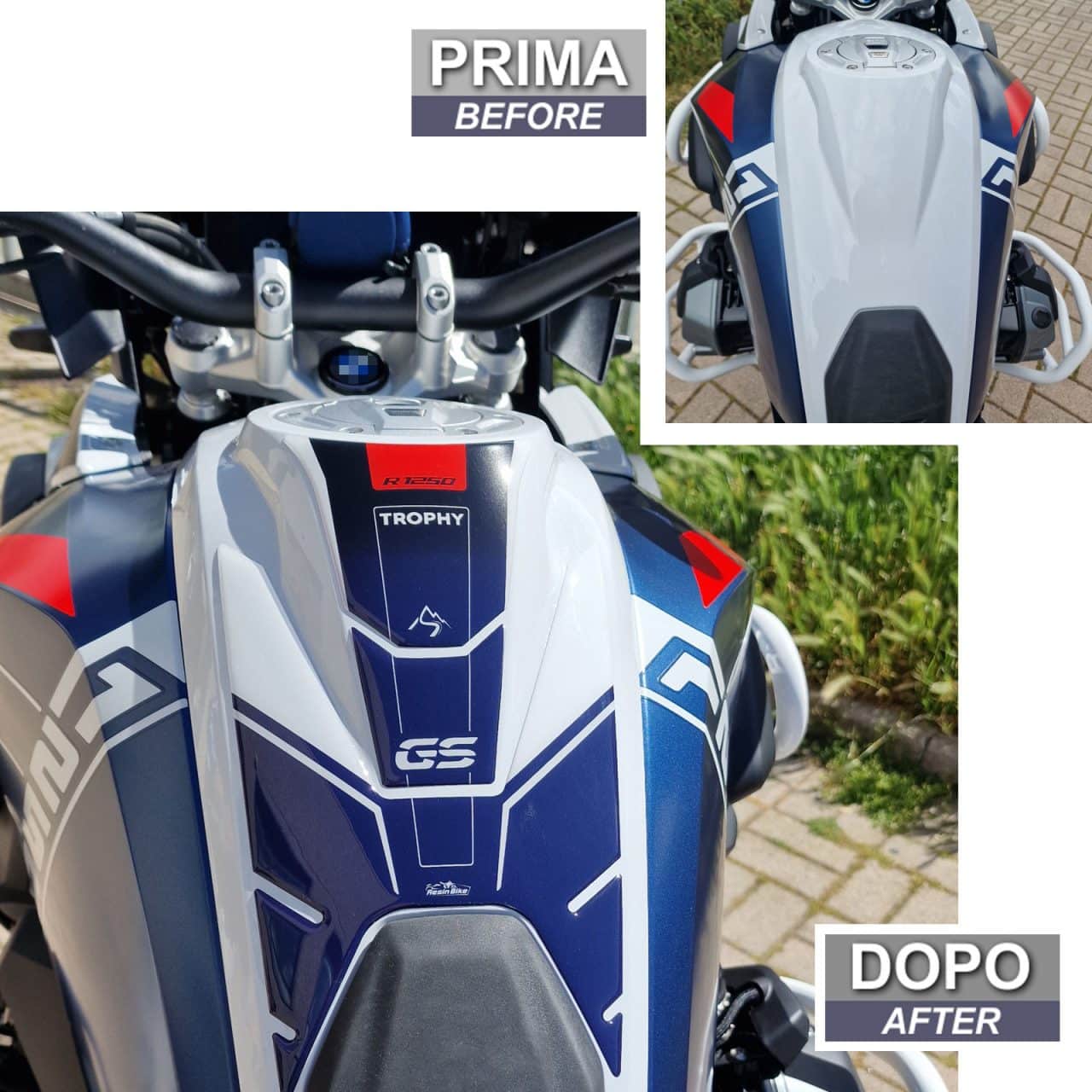 Motorcycle Stickers 3D compatible with BMW R 1250 GS Trophy 2023 Tank Pad - Image 3