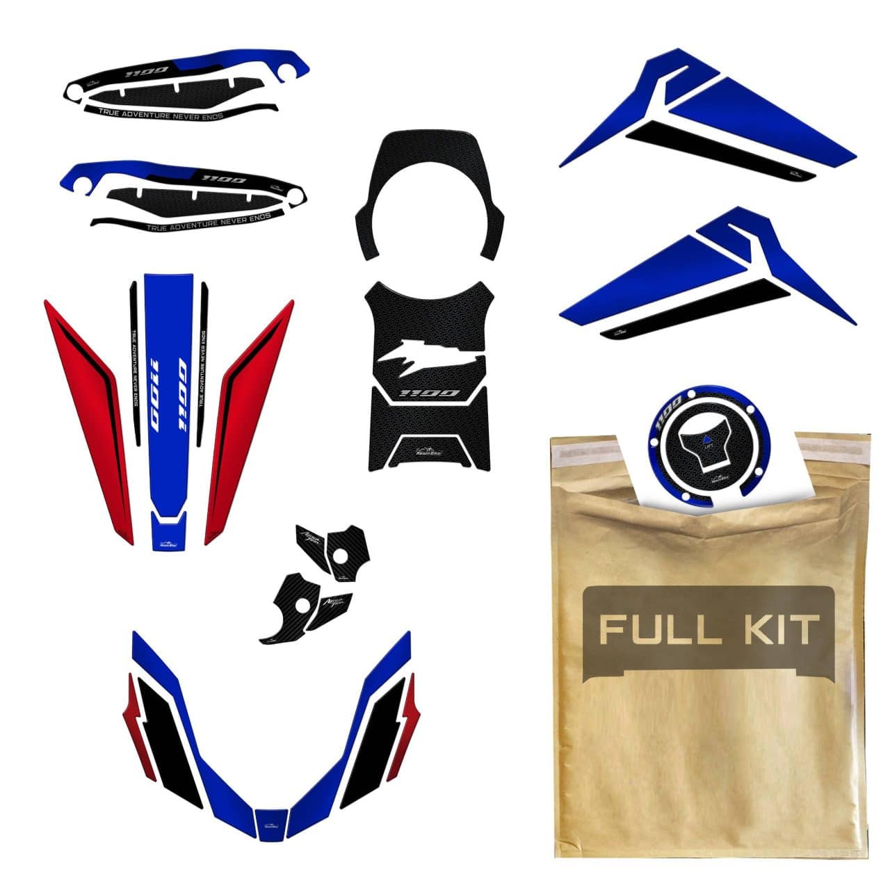 Kit Full Tank Aufkleber 3D Kompatibel mit Honda Africa Twin 1100 2022-2023 – Bild 11