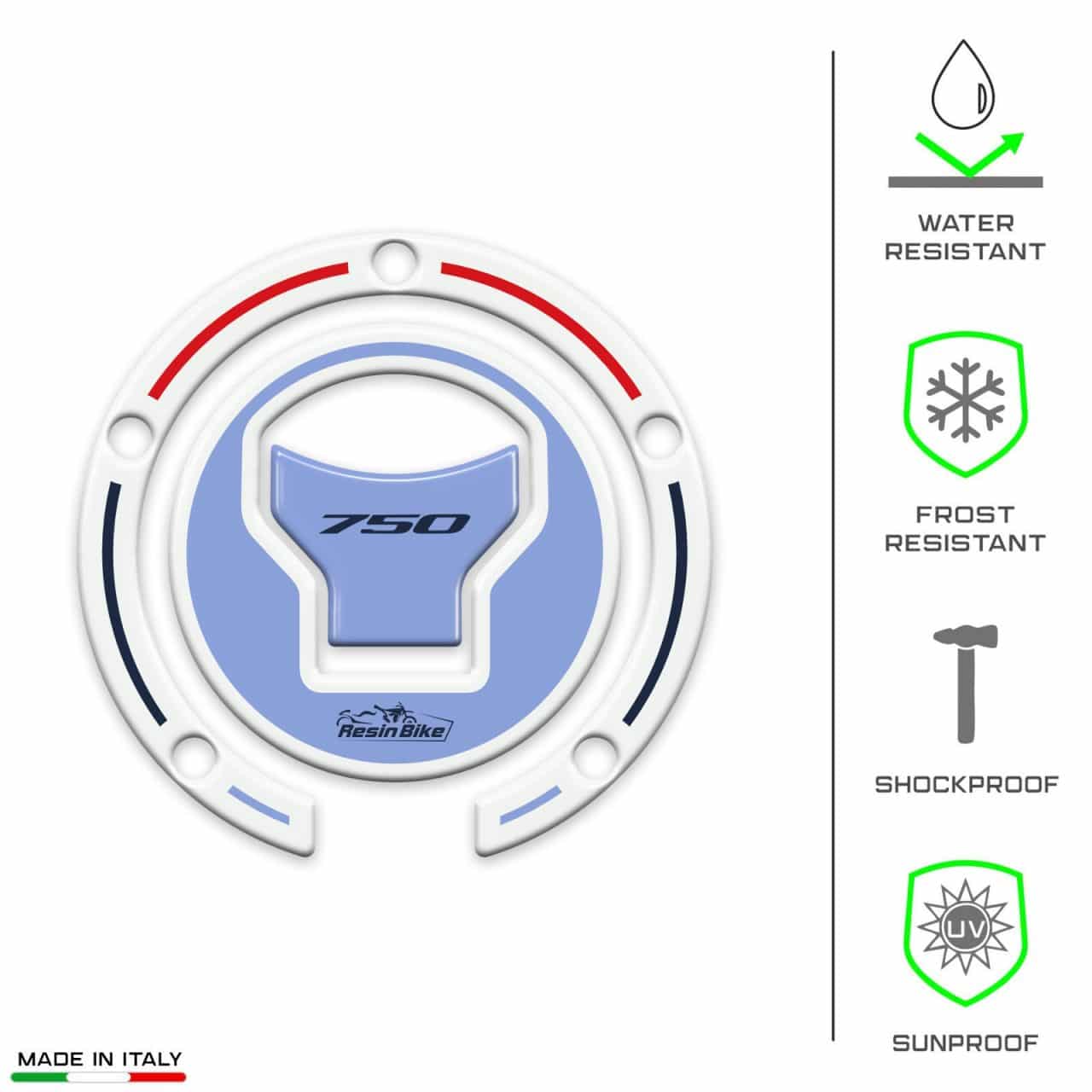 Aufkleber 3D Motorrad Kompatibel mit Honda Transalp XL750 2023 Tankdeckelschutz – Bild 7