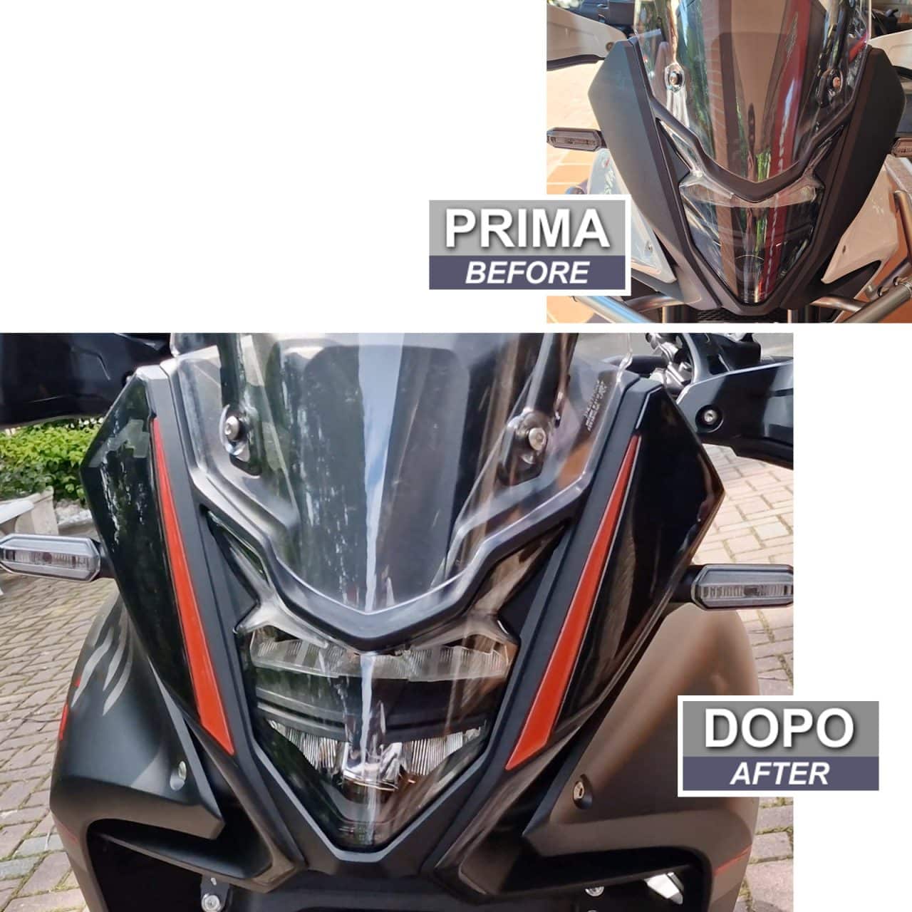 Stickers 3D compatible with Honda Transalp XL750 2024 Headlamp Neutral - Image 3