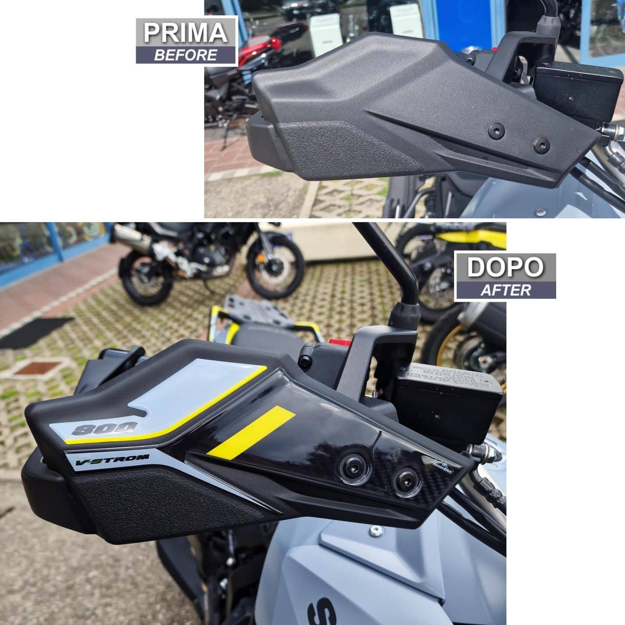 Motorcycle Stickers 3D compatible with Suzuki V-Strom 800 DE 2023 Handguards - Image 3