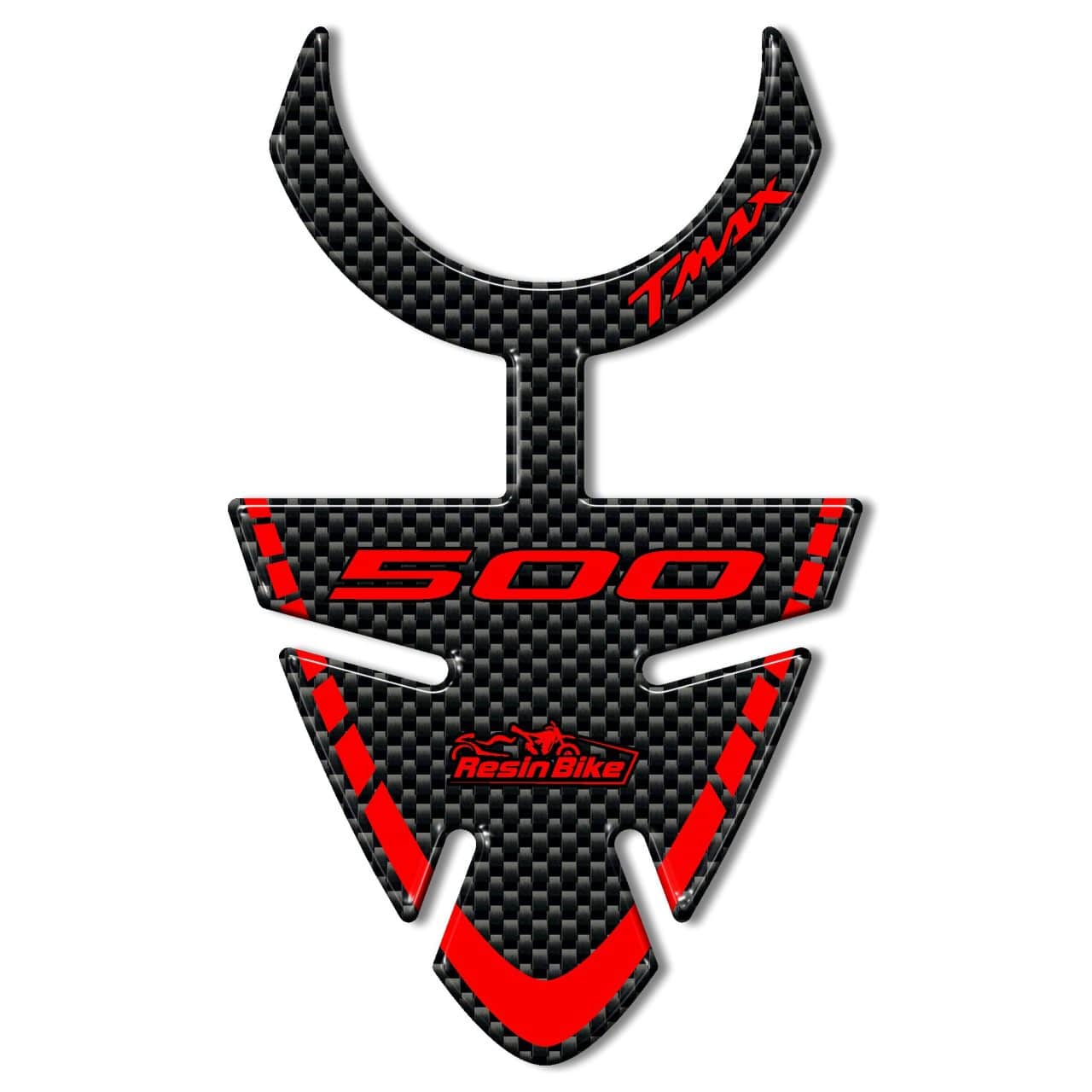 Stickers 3D compatible with Yamaha TMAX 2008-2011 Key Area Red - Image 2