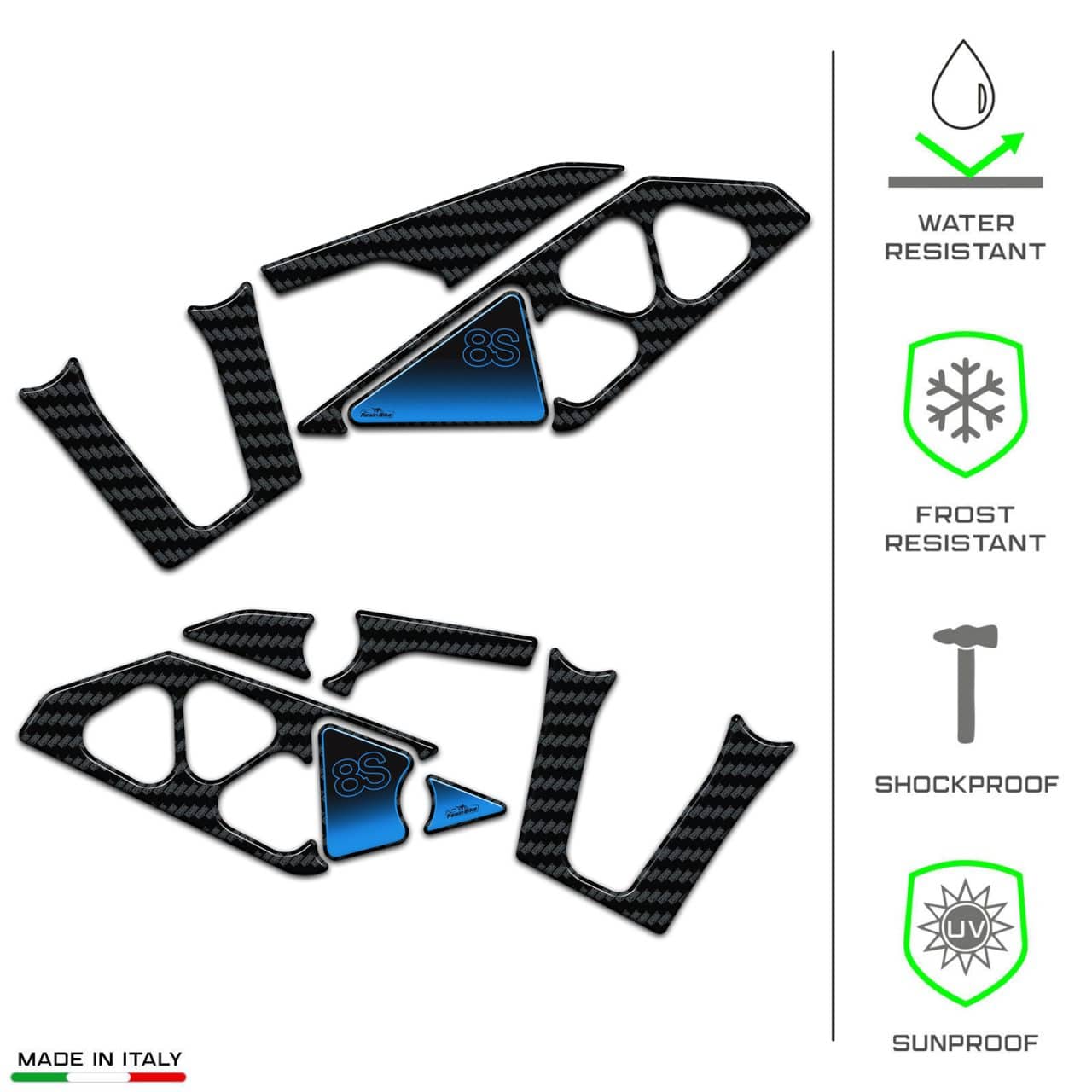 Adhesivos 3D de Moto compatibles con Suzuki GSX 8S 2023 Protector de Talón - Imagen 7