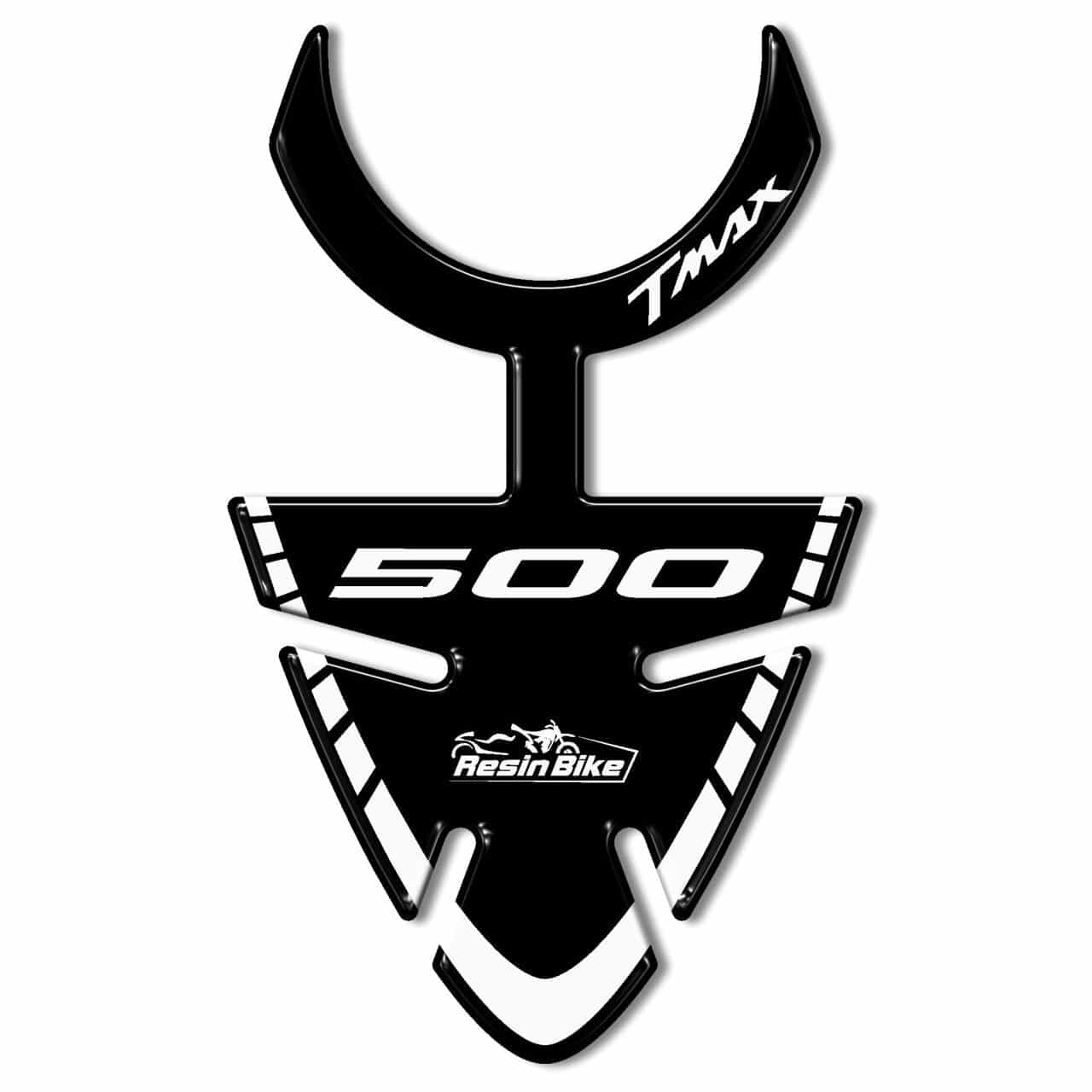 Stickers 3D compatible with Yamaha TMAX 2008-2011 Key Area Black-White - Image 2