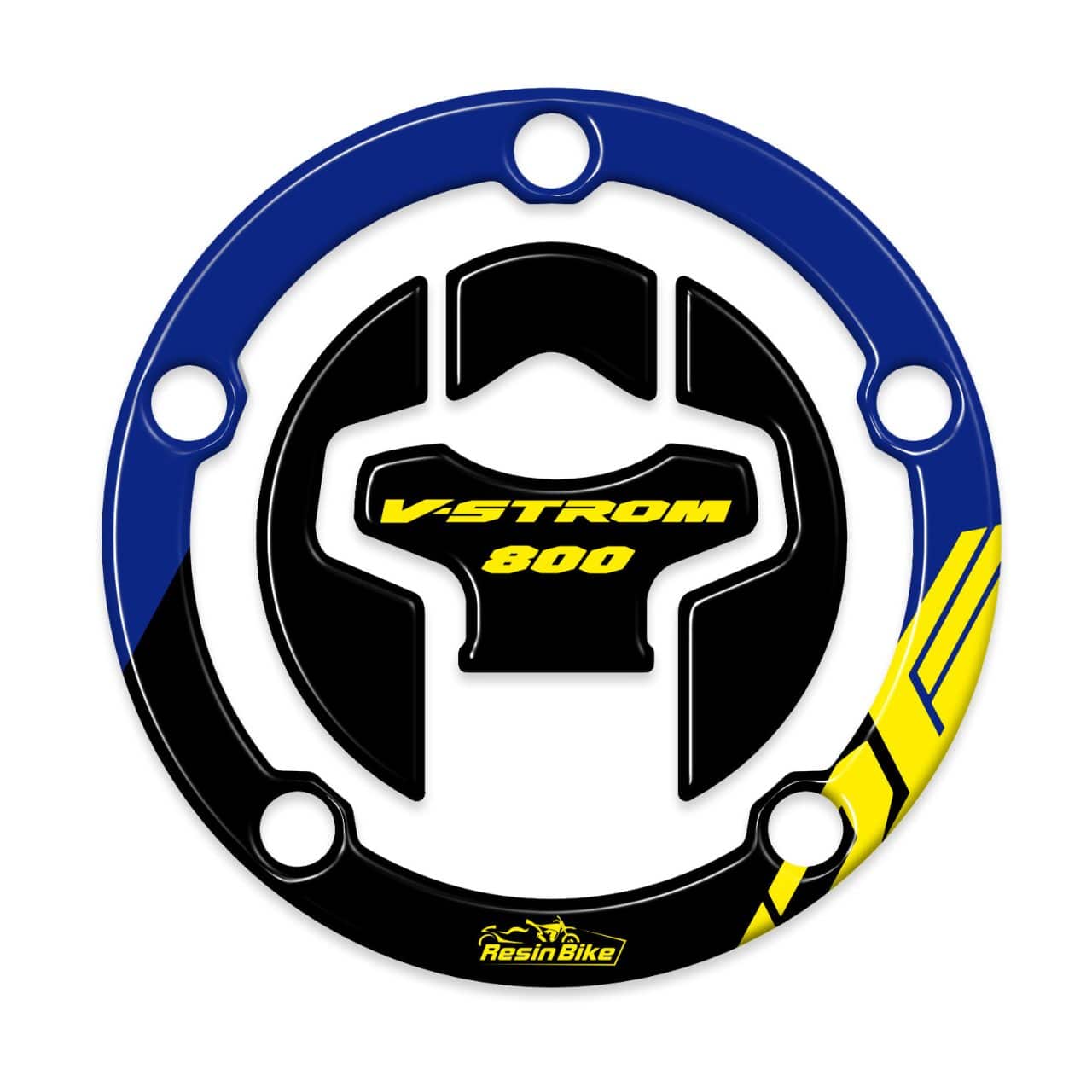 Stickers 3D compatible with Suzuki V-Strom 800 DE 2023 Tank Cap Yellow - Image 2