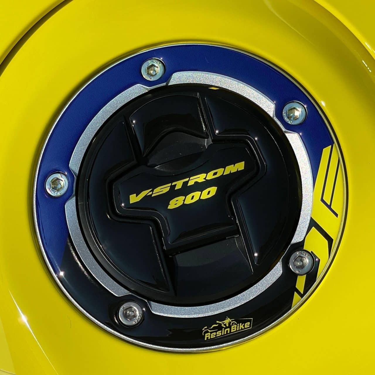 Stickers 3D compatible with Suzuki V-Strom 800 DE 2023 Tank Cap Yellow - Image 5