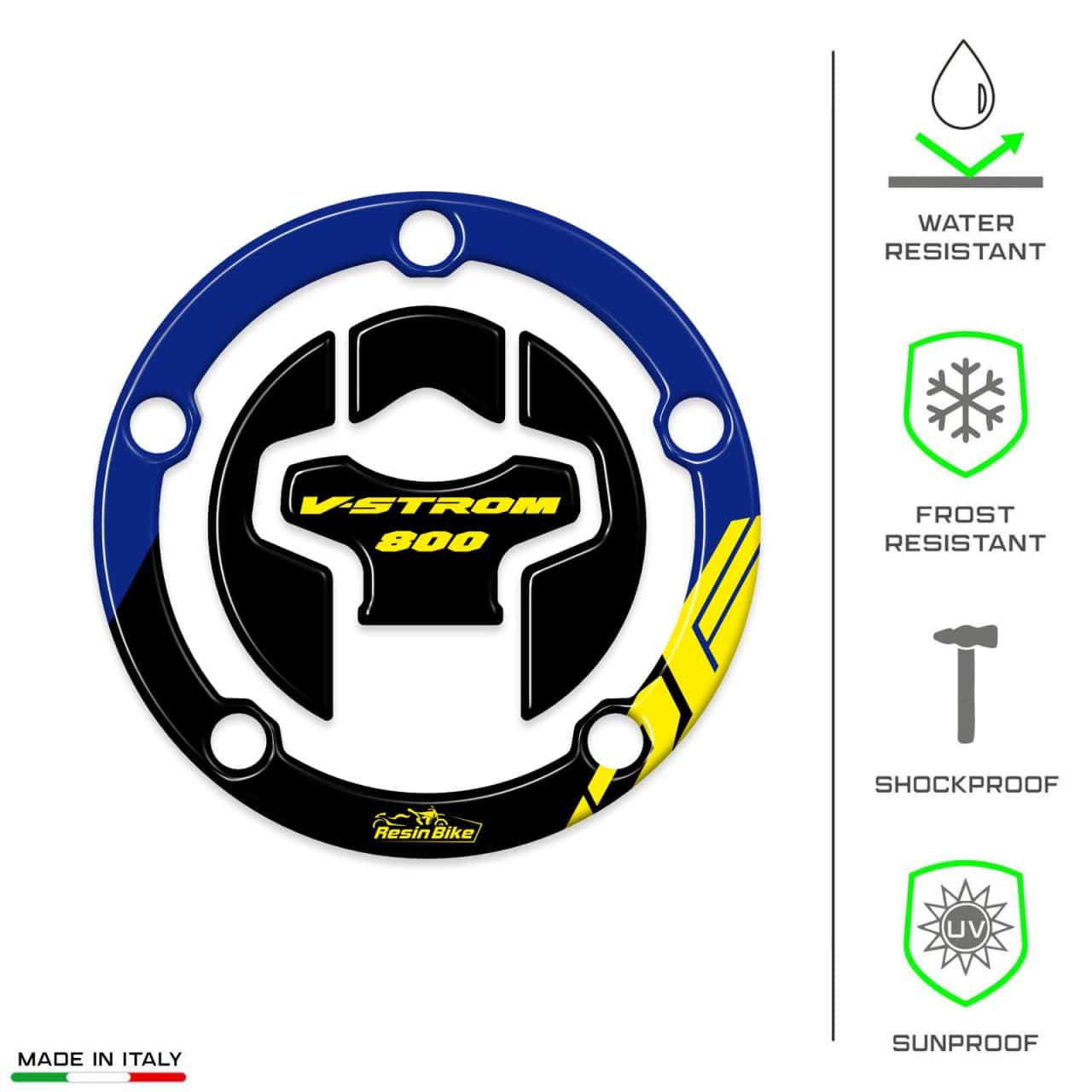 Stickers 3D compatible with Suzuki V-Strom 800 DE 2023 Tank Cap Yellow - Image 7