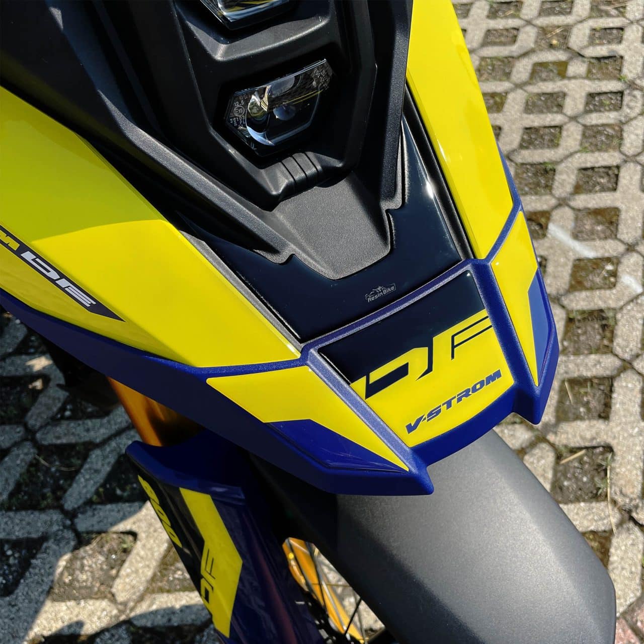 Adhesivos 3D compatibles con Suzuki V-Strom 800 DE 2023 Puntales Amarillo