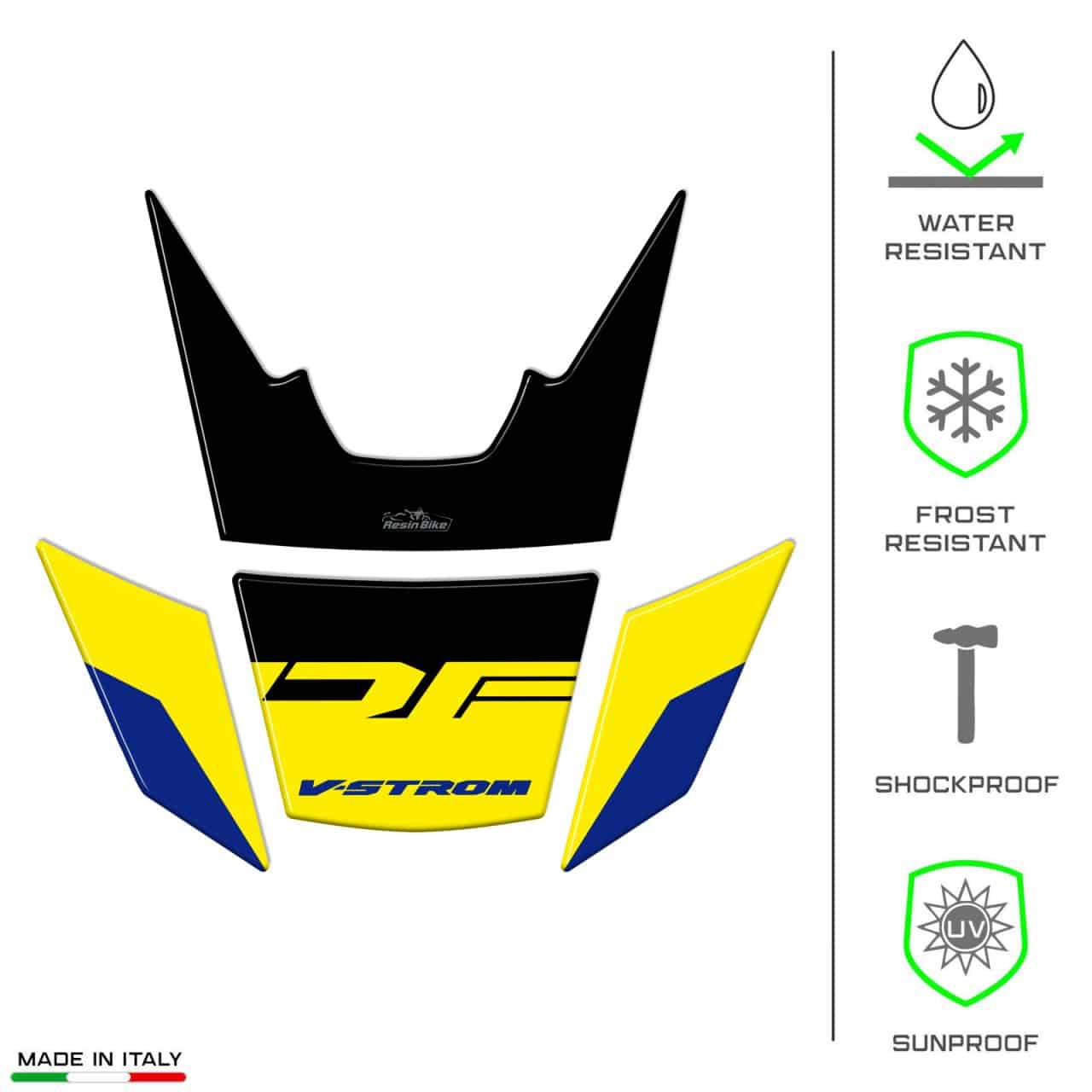 Stickers 3D compatible with Suzuki V-Strom 800 DE 2023 Front Tip Yellow - Image 7