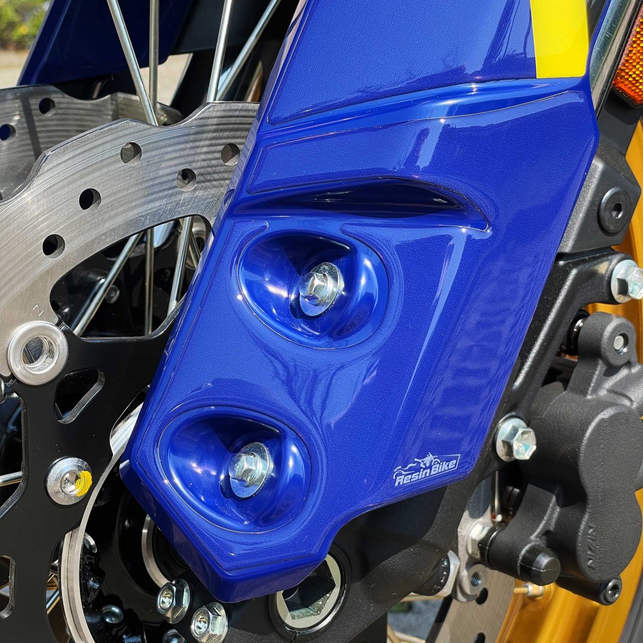 Adhesivos 3D compatibles con Suzuki V-Strom 800 DE 2023 Guardabarros Amarillo - Imagen 4