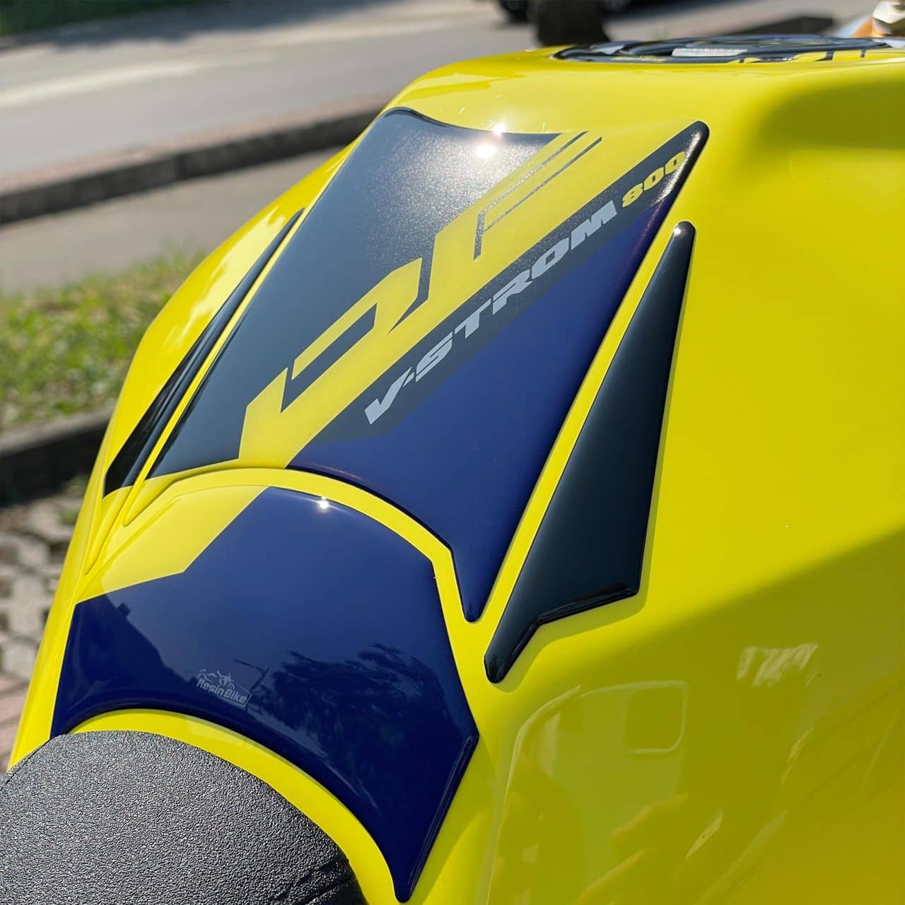 Aufkleber 3D Kompatibel mit Suzuki V-Strom 800 DE 2023 Tank-Schutzfolie Gelb – Bild 4