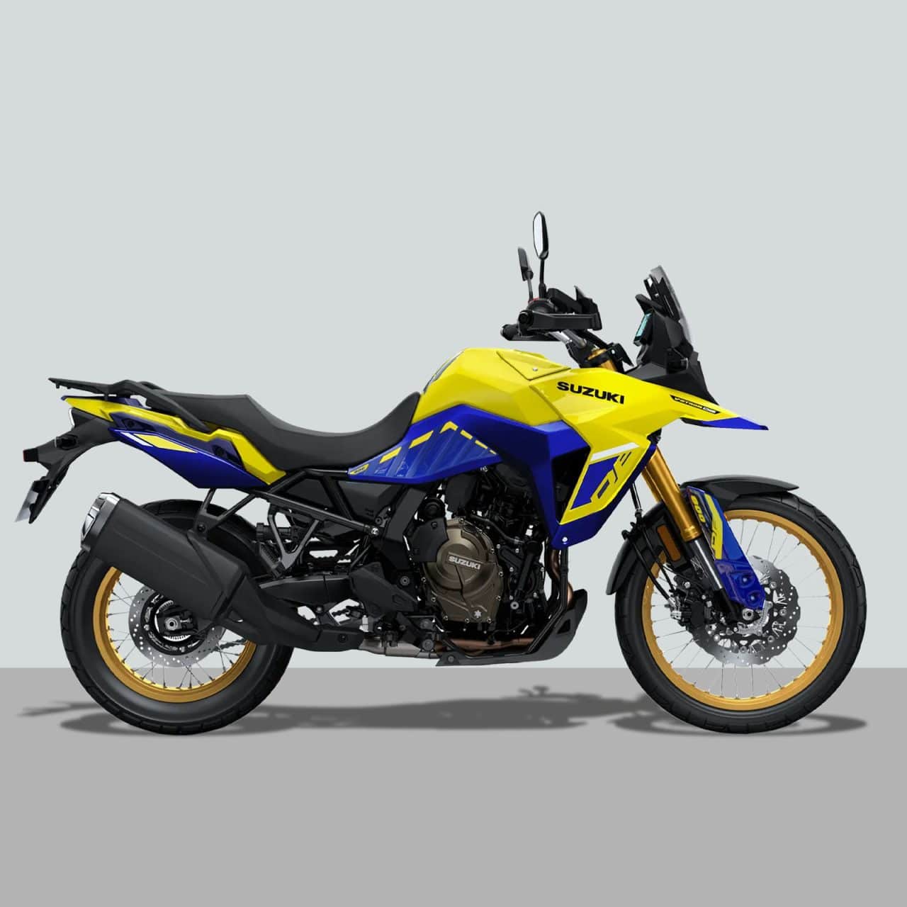 Kit Tank Basic Stickers 3D compatible with Suzuki V-Strom 800 DE 2023 Yellow - Image 2