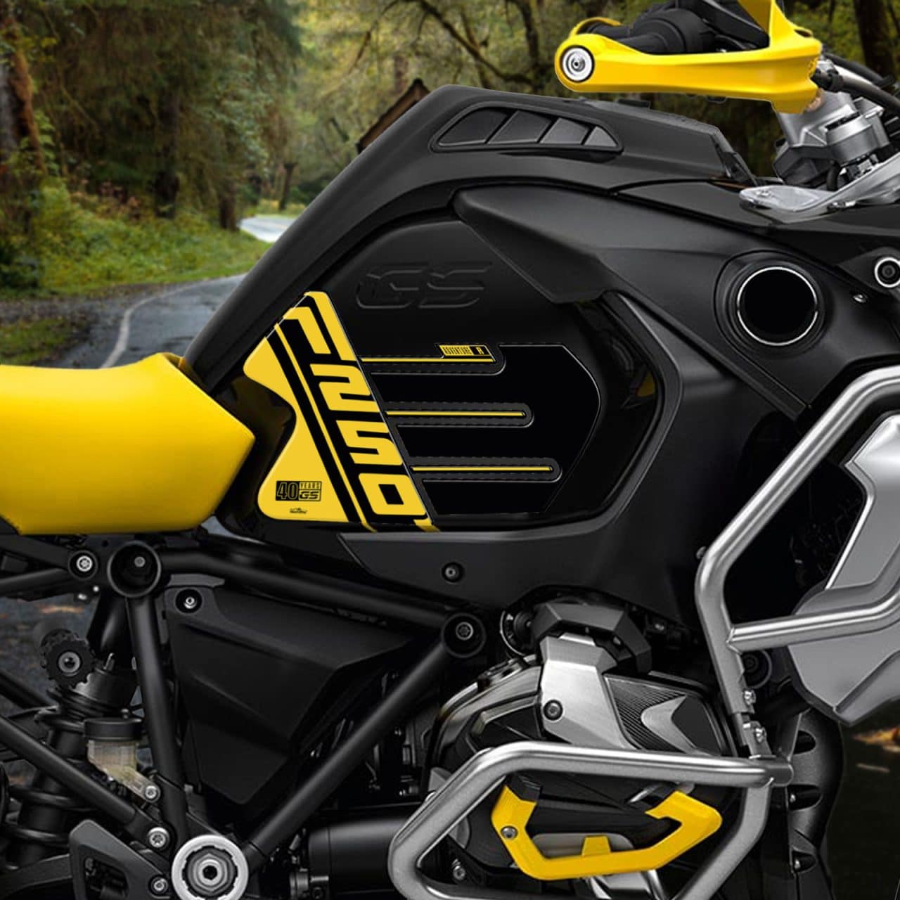 Stickers 3D compatible with Bmw GS 1250 Adventure 40TH 2020-2021 Tank Side - Image 3