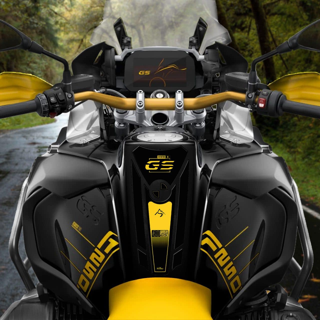 Stickers 3D compatible with Bmw GS 1250 Adventure 40TH 2020-2021 Tank Pad - Image 3